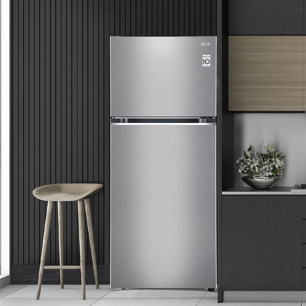 LG 398 Litres 2 Star Frost Free Double Door Convertible Refrigerator with Smart Diagnosis (GL-S422SPZY.DPZZEB, Shiny Steel)_10