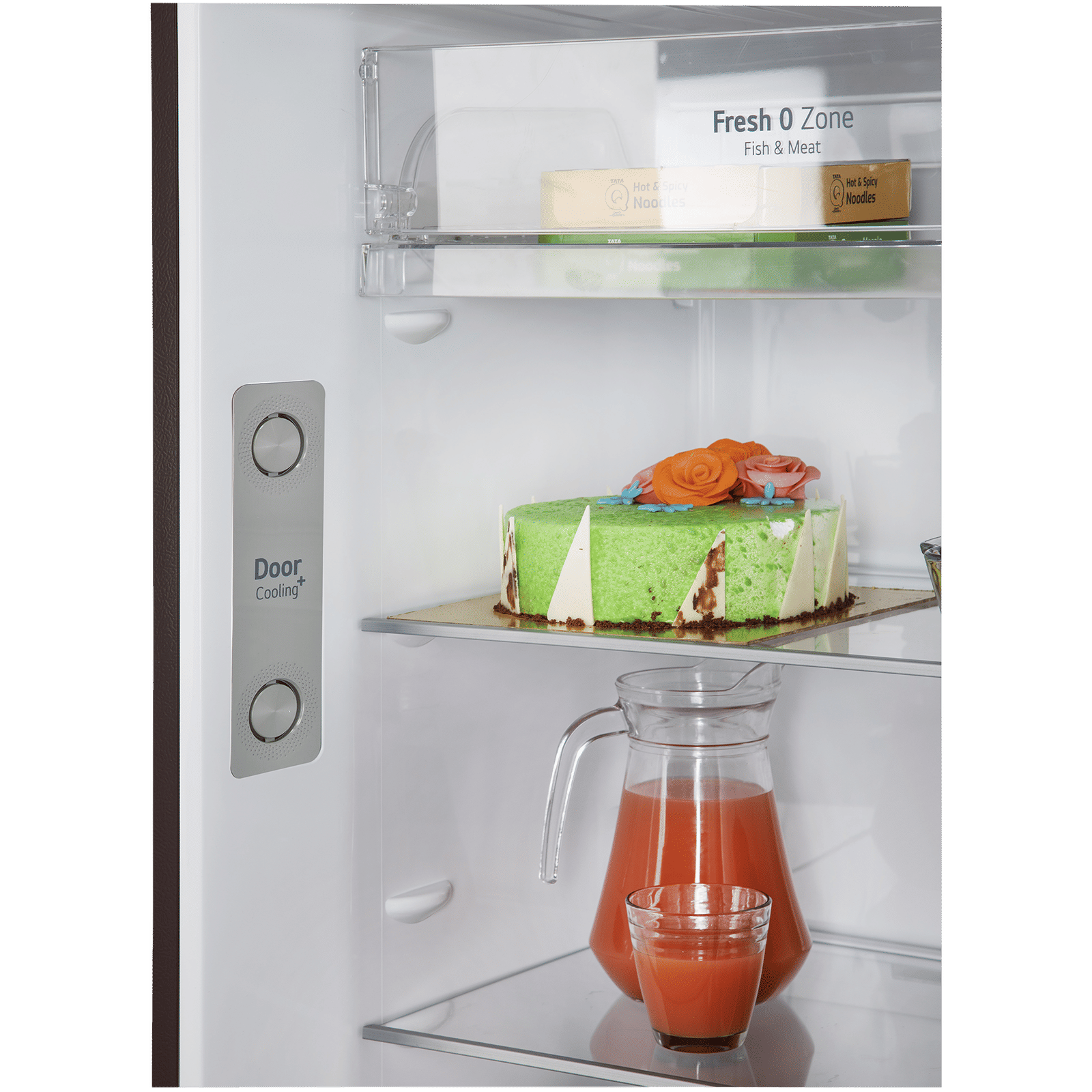 LG 380 Litres 3 Star Frost Free Double Door Smart Wi-Fi Enabled Refrigerator with Smart Diagnosis (GL-T412VRSX.DRSZEB, Russet Sheen)_9