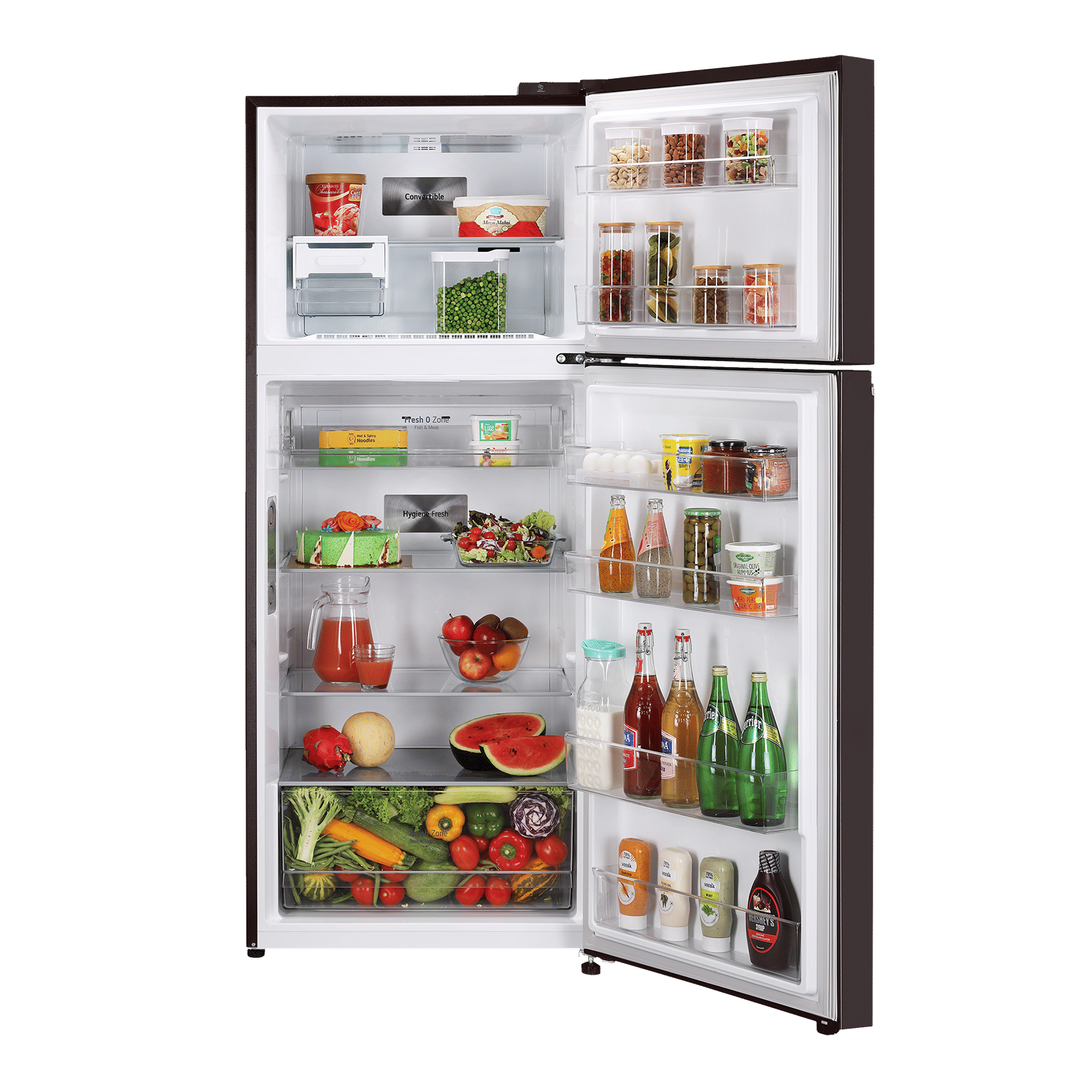 LG 380 Litres 3 Star Frost Free Double Door Smart Wi-Fi Enabled Refrigerator with Smart Diagnosis (GL-T412VRSX.DRSZEB, Russet Sheen)_5