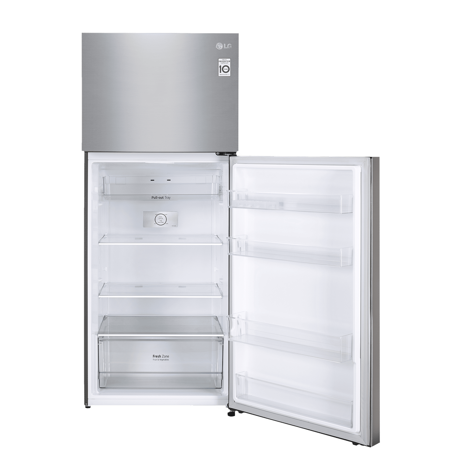 LG 380 Litres 2 Star Frost Free Double Door Convertible Refrigerator with Smart Diagnosis (GL-S412SPZY.DPZZEB, Shiny Steel) LG 380 Litres 2 Star Frost Free Double Door Convertible Refrigerator with Smart Diagnosis (GL-S412SPZY.DPZZEB, Shiny Steel)_14