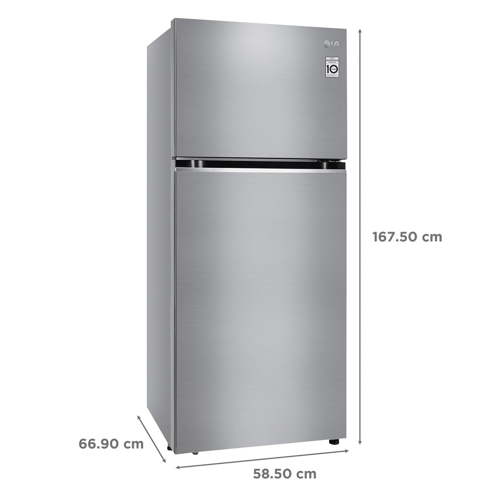 LG 380 Litres 2 Star Frost Free Double Door Convertible Refrigerator with Smart Diagnosis (GL-S412SPZY.DPZZEB, Shiny Steel) LG 380 Litres 2 Star Frost Free Double Door Convertible Refrigerator with Smart Diagnosis (GL-S412SPZY.DPZZEB, Shiny Steel)_3