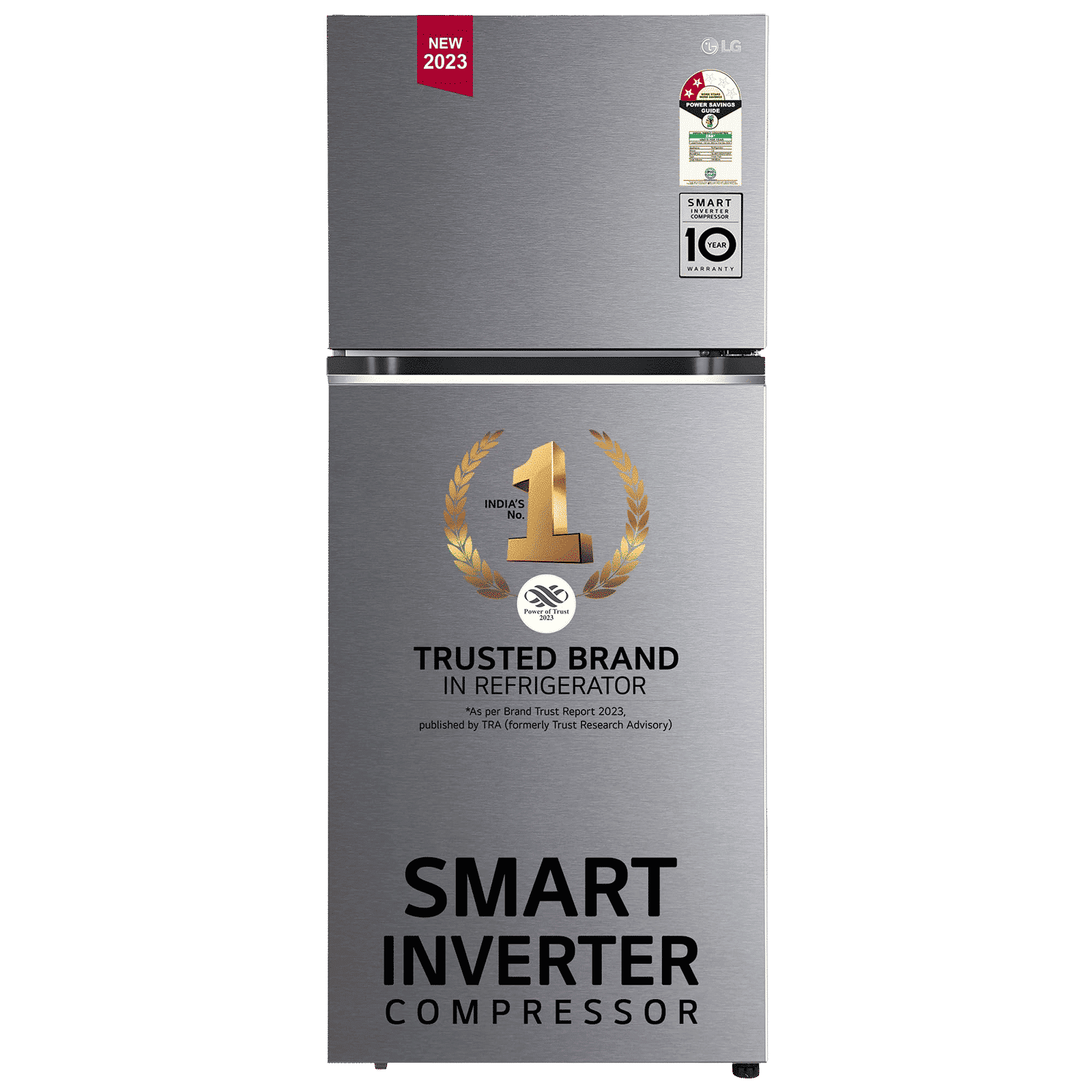LG 380 Litres 2 Star Frost Free Double Door Refrigerator with Smart Diagnosis (GL-N412SDSY, Dazzle Steel) LG 380 Litres 2 Star Frost Free Double Door Refrigerator with Smart Diagnosis (GL-N412SDSY, Dazzle Steel)_1