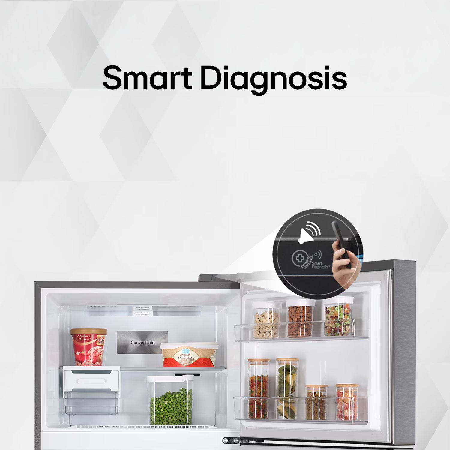 LG 380 Litres 2 Star Frost Free Double Door Refrigerator with Smart Diagnosis (GL-N412SDSY, Dazzle Steel) LG 380 Litres 2 Star Frost Free Double Door Refrigerator with Smart Diagnosis (GL-N412SDSY, Dazzle Steel)_10