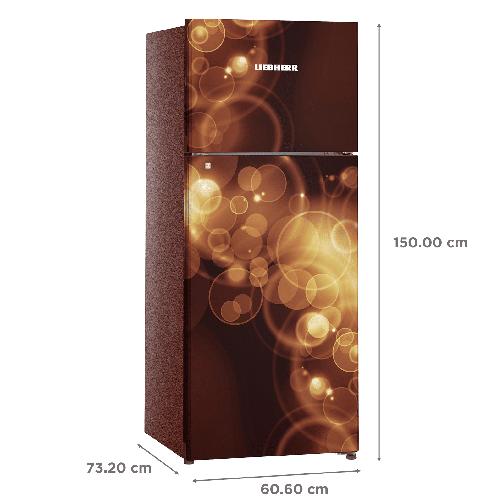 LIEBHERR 265 Litres 3 Star Frost Free Double Door Refrigerator with Central Power Cooling (TCBB 2620, Brown Bubble)_3