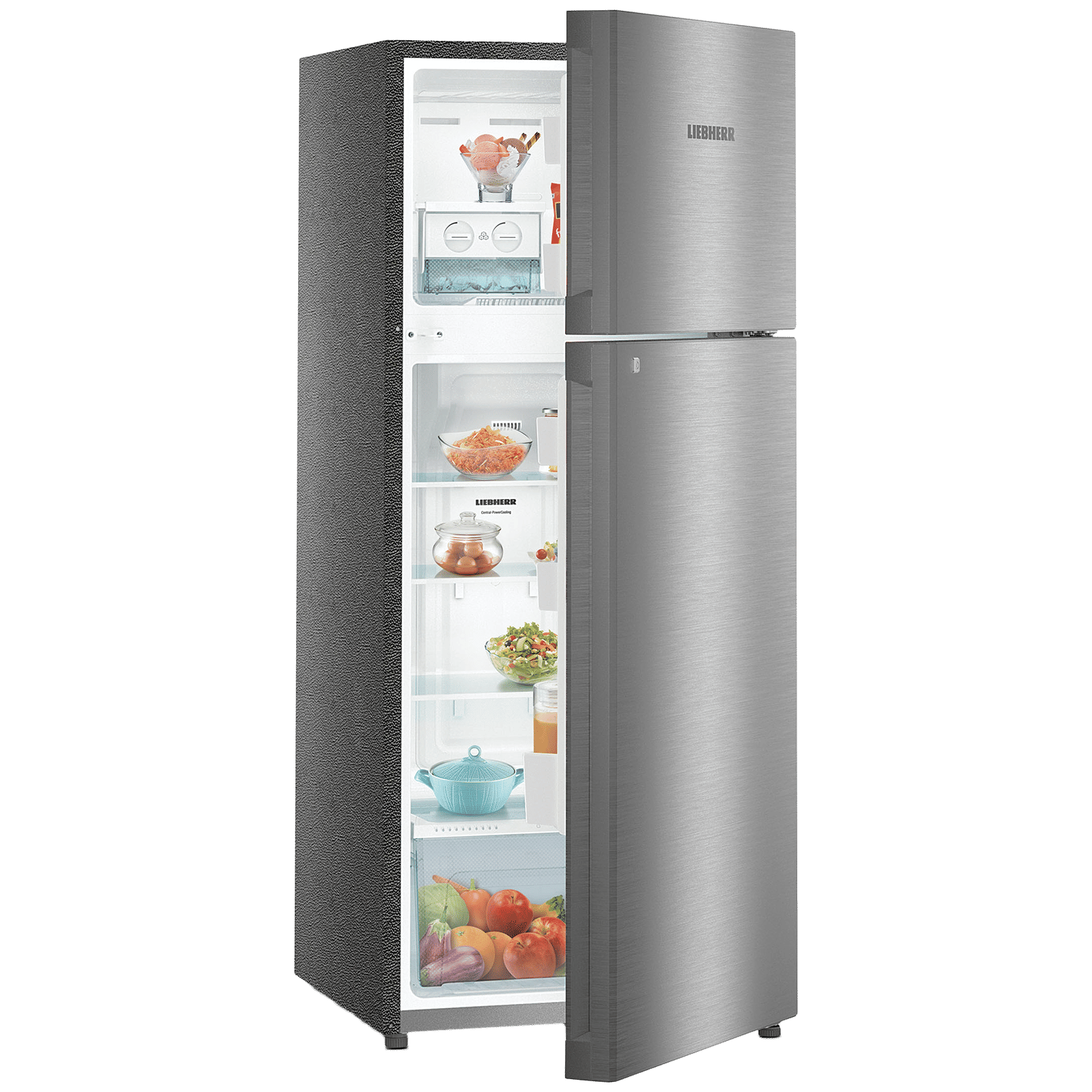 LIEBHERR 265 Litres 3 Star Frost Free Double Door Refrigerator with Forced Air Cooling (TCSL 2620 Comfort, Edelstahllook)_10
