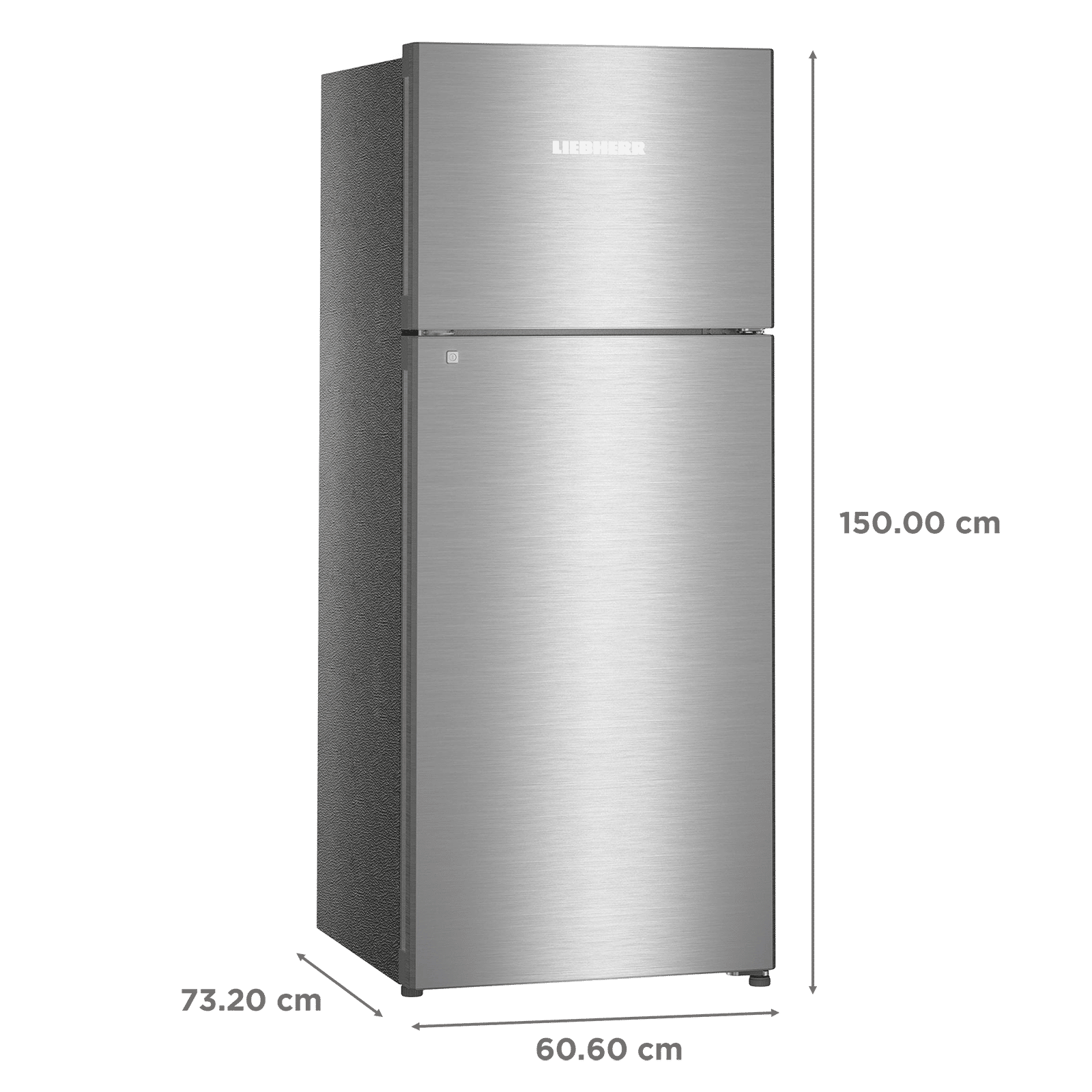LIEBHERR 265 Litres 3 Star Frost Free Double Door Refrigerator with Forced Air Cooling (TCSL 2620 Comfort, Edelstahllook)_3