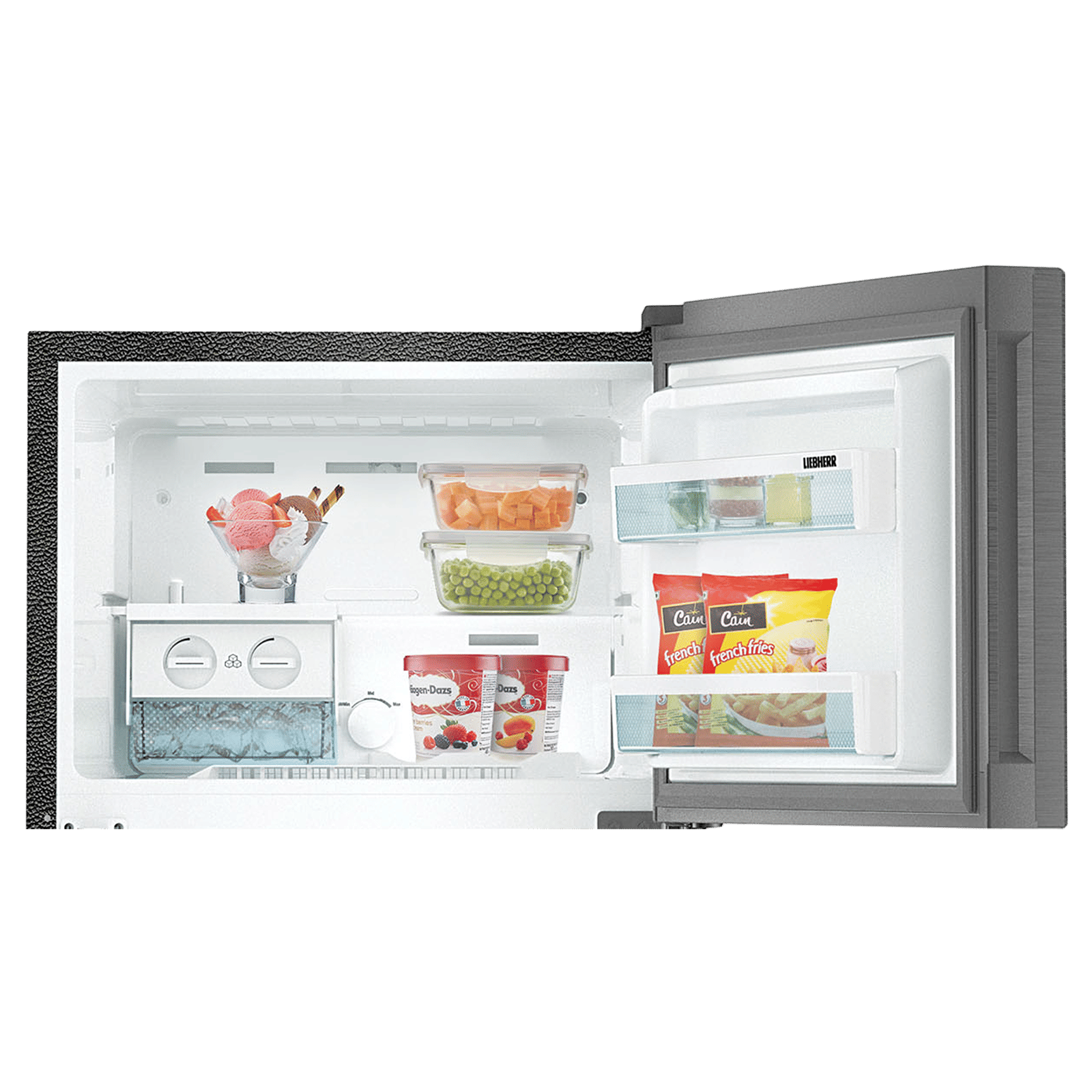 LIEBHERR 265 Litres 3 Star Frost Free Double Door Refrigerator with Central Power Cooling (TCSL 2640, Edelstahllook) LIEBHERR 265 Litres 3 Star Frost Free Double Door Refrigerator with Central Power Cooling (TCSL 2640, Edelstahllook)_7