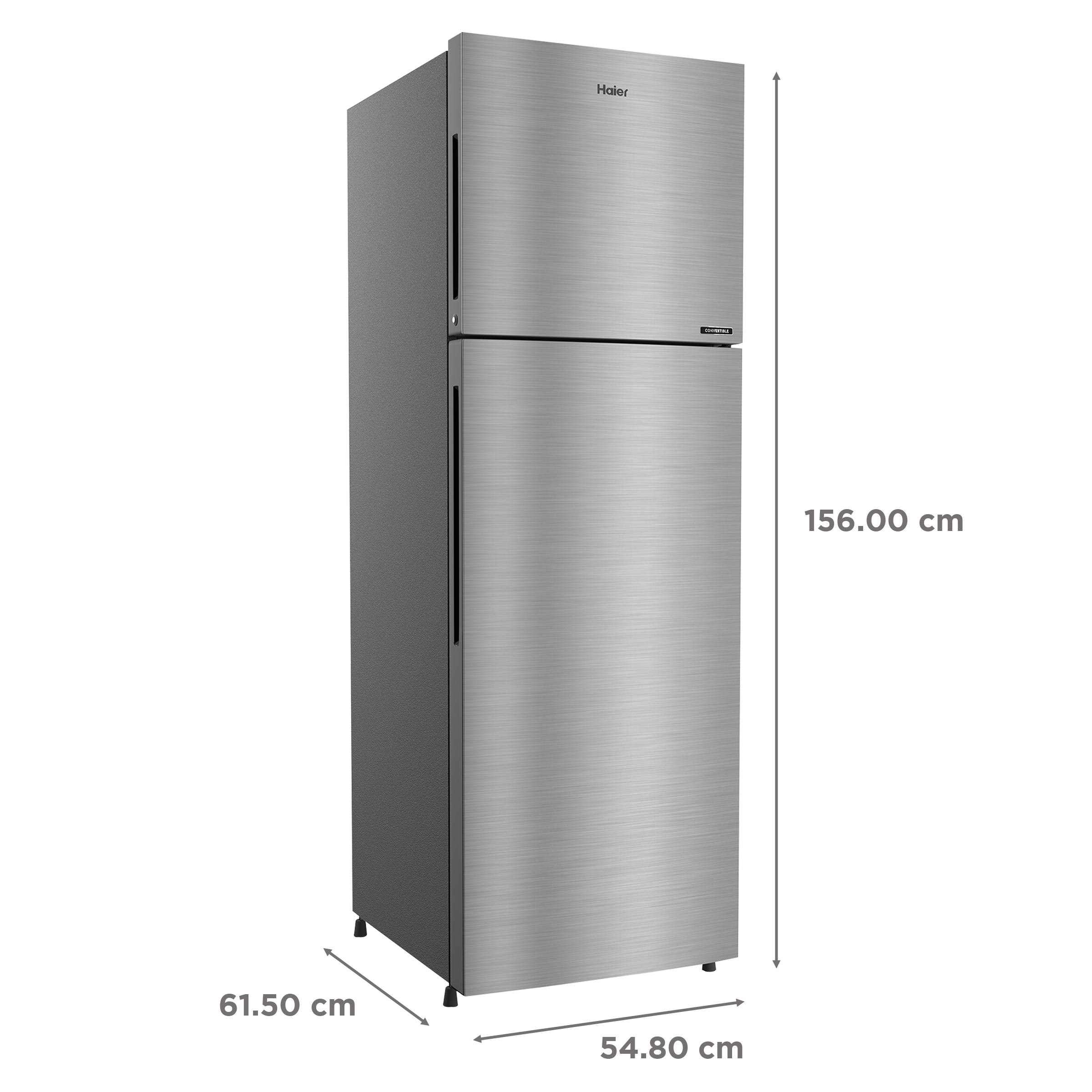 Haier 240 Litres 3 Star Frost Free Double Door Convertible Refrigerator with Multi Air Flow System (HRF-2784CIS-E, Inox Steel) Haier 240 Litres 3 Star Frost Free Double Door Convertible Refrigerator with Multi Air Flow System (HRF-2784CIS-E, Inox Steel)_3