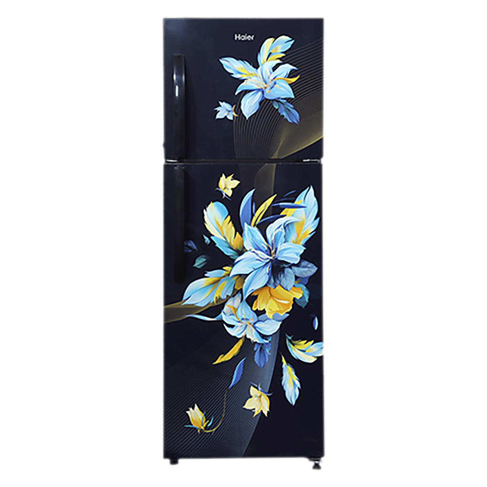 Haier 240 Litres 2 Star Frost Free Double Door Convertible Refrigerator with Turbo Cooling Technology (HRF-2783CKO-F, Black Opal)_1