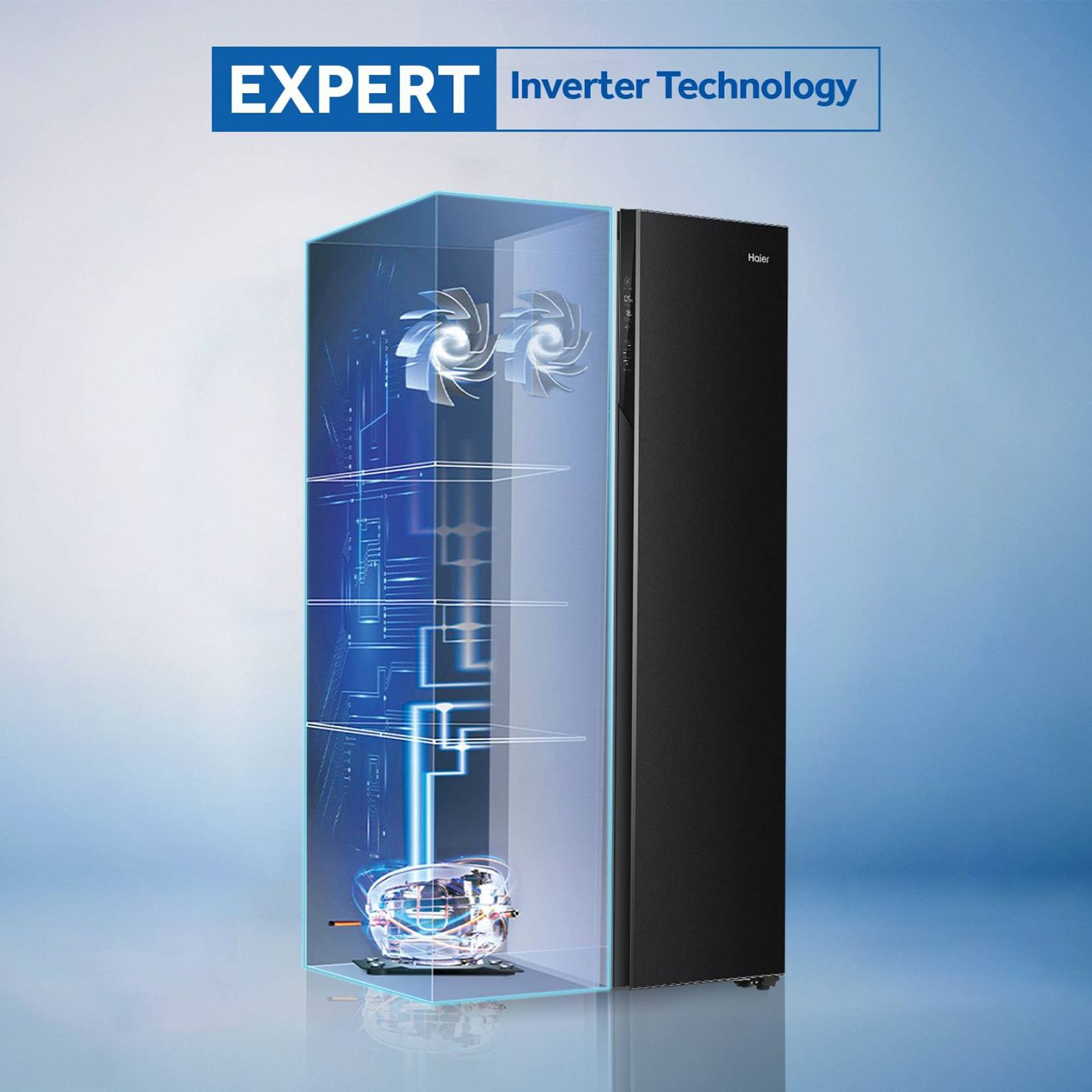 Haier 630 Litres Frost Free Side by Side Refrigerator with Magic Cooling Technology (HRS-682KG, Black Glass)_10