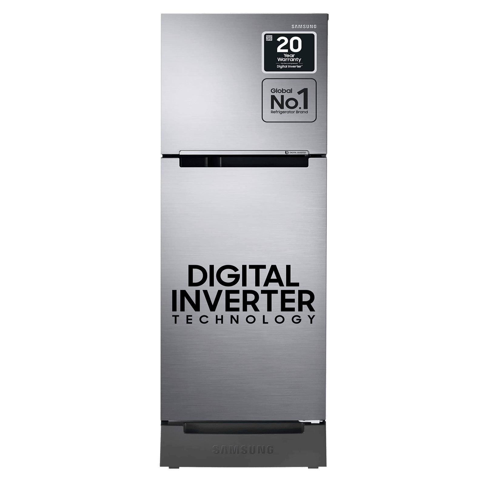 SAMSUNG 253 Litres 2 Star Frost Free Double Door Refrigerator with Base Stand Drawer (RT28T3122S8/HL, Elegant Inox) SAMSUNG 253 Litres 2 Star Frost Free Double Door Refrigerator with Base Stand Drawer (RT28T3122S8/HL, Elegant Inox)_1