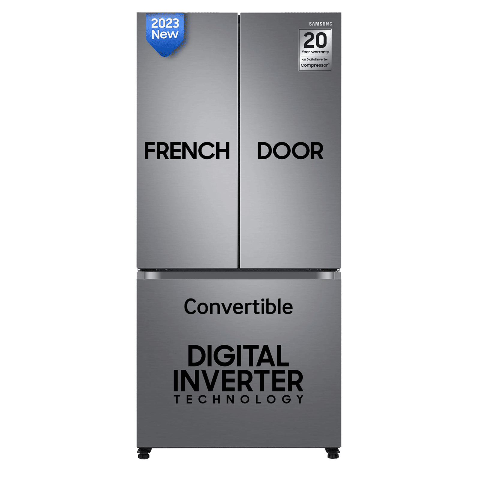 SAMSUNG 580 Litres 4 Star Frost Free French Door Convertible Refrigerator with Twin Cooling Plus Technology (RF57A5032S9/TL, Refined Inox) SAMSUNG 580 Litres 4 Star Frost Free French Door Convertible Refrigerator with Twin Cooling Plus Technology (RF57A5032S9/TL, Refined Inox)_1