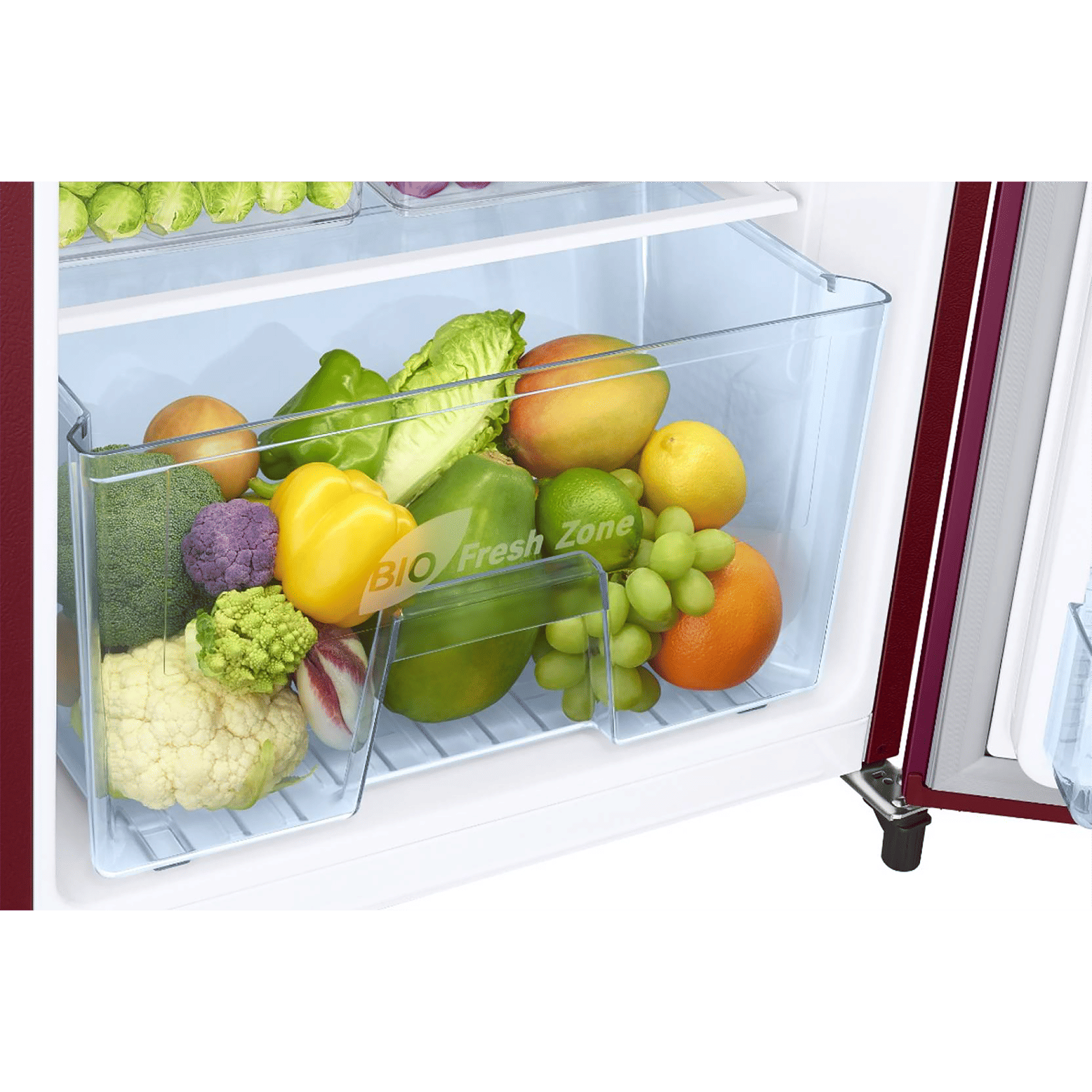 SAMSUNG Stylish Grande 192 Litres 3 Star Direct Cool Single Door Refrigerator with Anti-Bacterial Gasket (RR20A1Y2YR8/HL, Blooming Saffron Red)_9