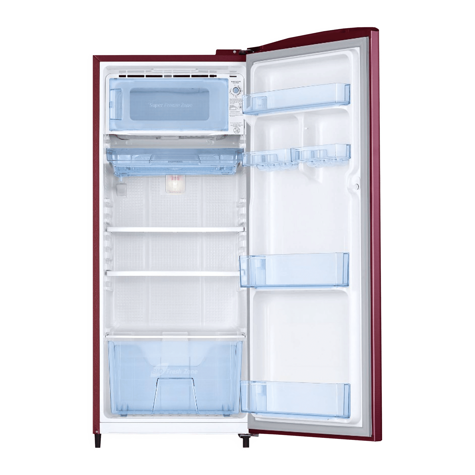 SAMSUNG Stylish Grande 192 Litres 3 Star Direct Cool Single Door Refrigerator with Anti-Bacterial Gasket (RR20A1Y2YR8/HL, Blooming Saffron Red)_6