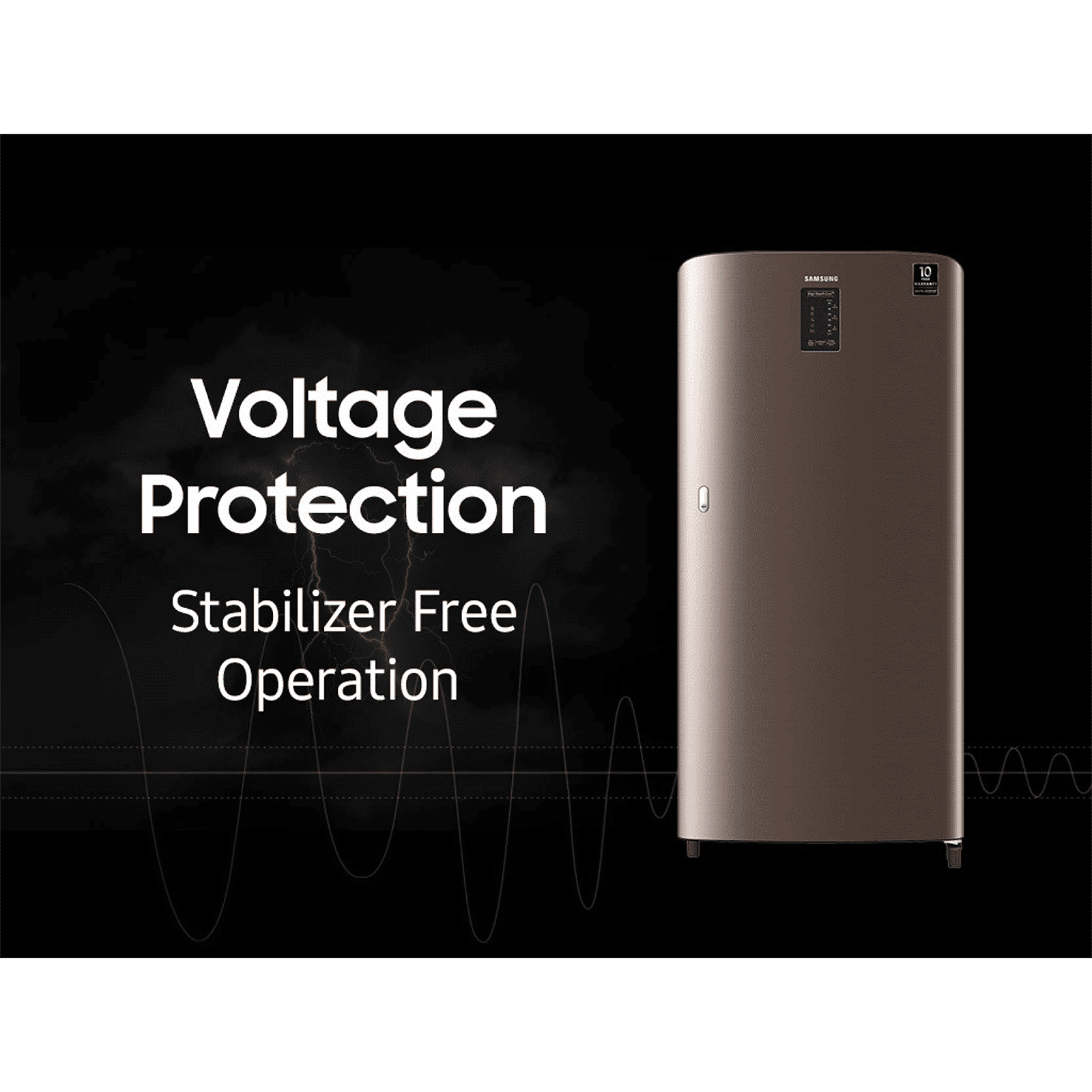 SAMSUNG Digi-Touch Cool 198 Litres 4 Star Direct Cool Single Door Refrigerator with Auto Express Cooling (RR21A2C2XDX/HL, Luxe Brown)_15