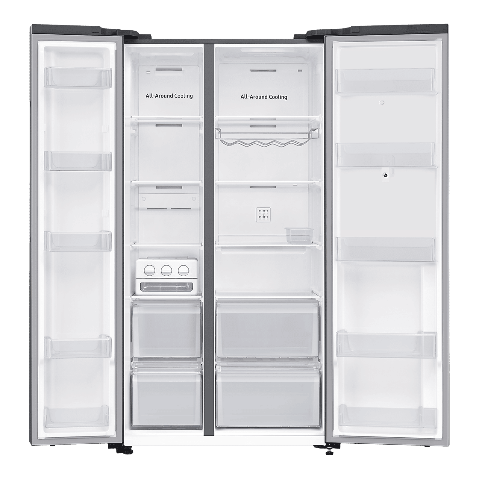 SAMSUNG 681 Litres Frost Free Side by Side Smart Wifi Enabled Refrigerator with Family Hub (RS72A5F11SL/TL, Ez Clean Steel)_5