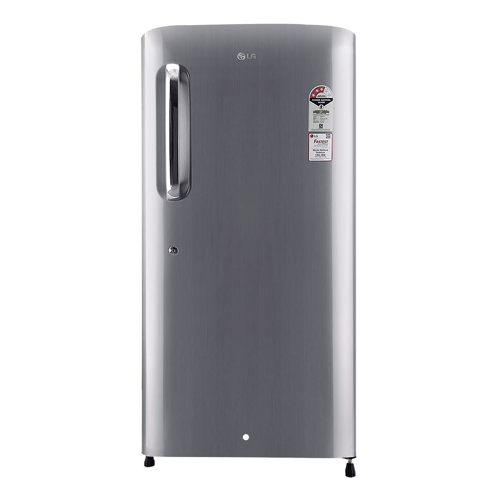 LG 215 Litres 3 Star Direct Cool Single Door Refrigerator with Stabilizer Free Operation (GL-B221APZD, Shiny Steel) LG 215 Litres 3 Star Direct Cool Single Door Refrigerator with Stabilizer Free Operation (GL-B221APZD, Shiny Steel)_1