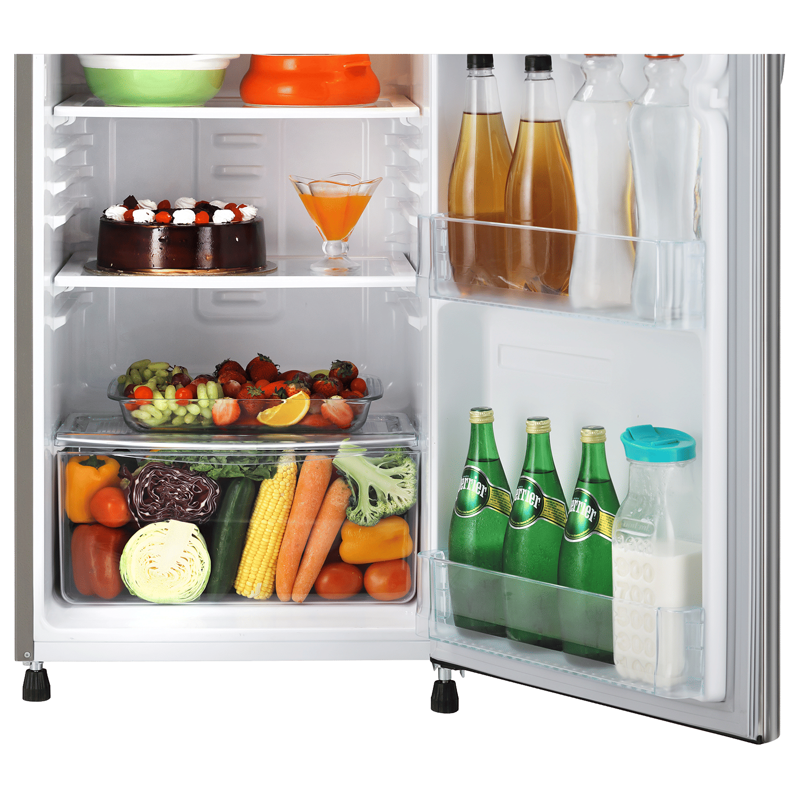 LG 185 Litres 3 Star Direct Cool Single Door Refrigerator with Stabilizer Free Operation (GL-B201APZD, Shiny Steel)_8