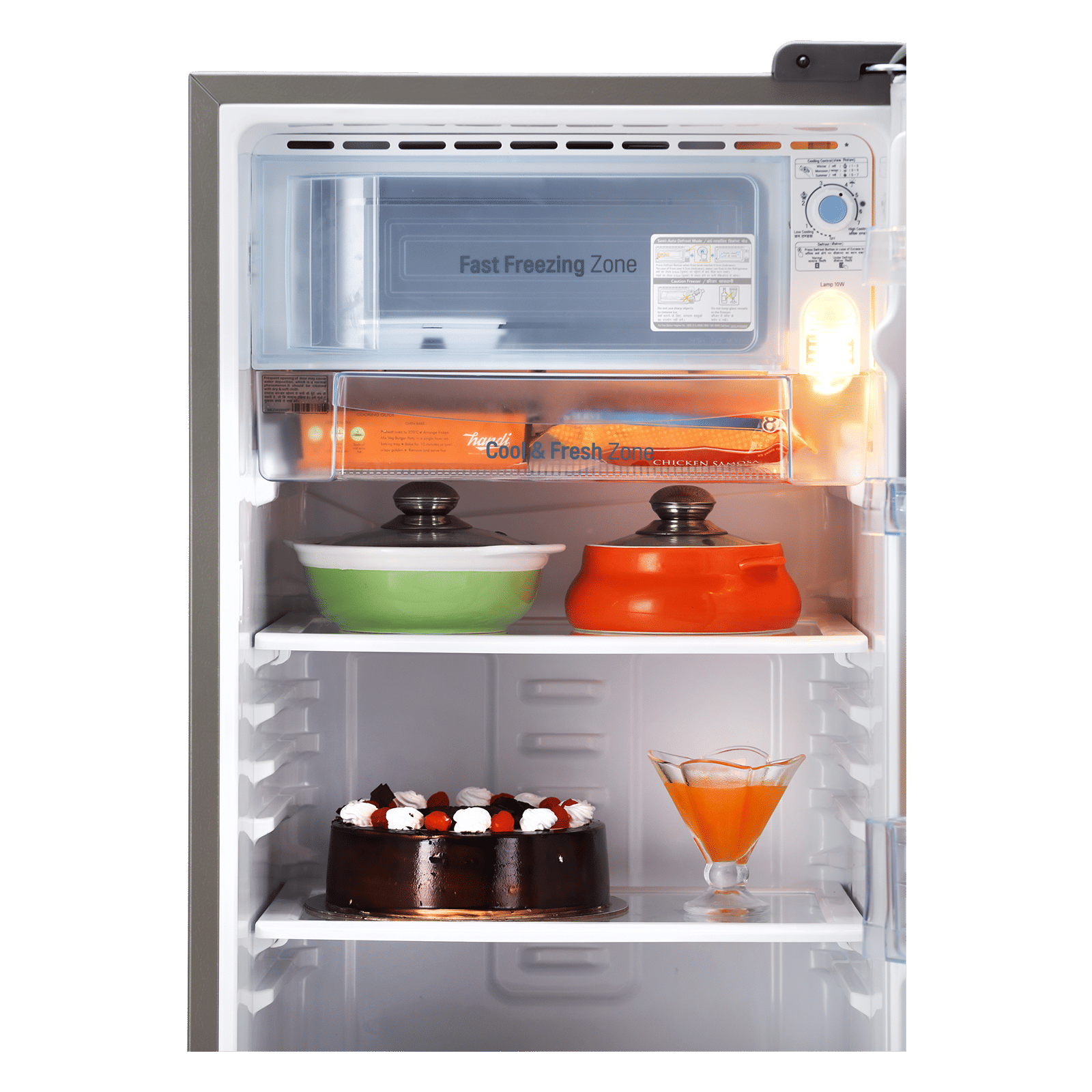 LG 185 Litres 3 Star Direct Cool Single Door Refrigerator with Stabilizer Free Operation (GL-B201APZD, Shiny Steel)_6