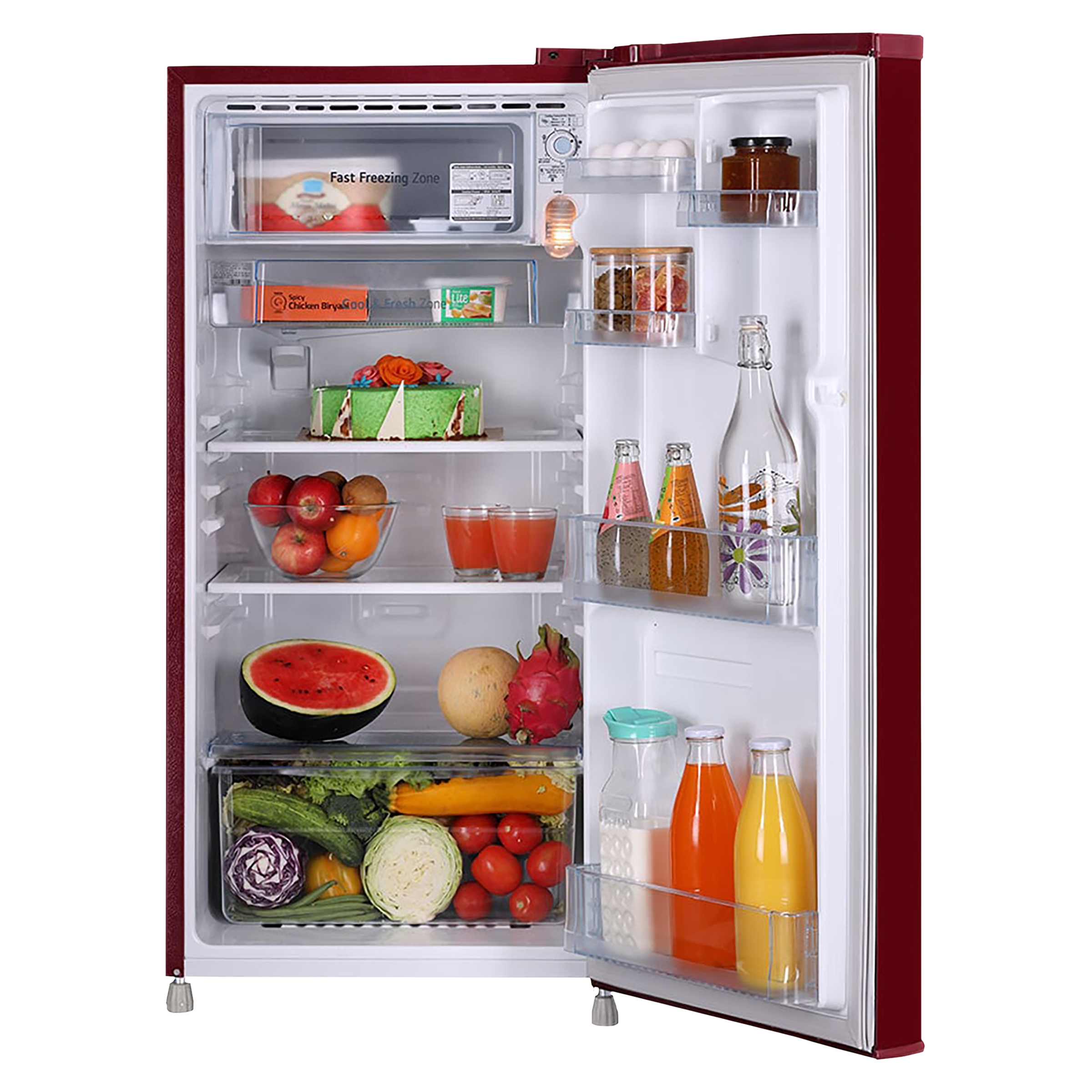 LG 190 Litres 1 Star Direct Cool Single Door Refrigerator with Stabilizer Free Operation (GL-B199ORGB, Ruby Glow) LG 190 Litres 1 Star Direct Cool Single Door Refrigerator with Stabilizer Free Operation (GL-B199ORGB, Ruby Glow)_5
