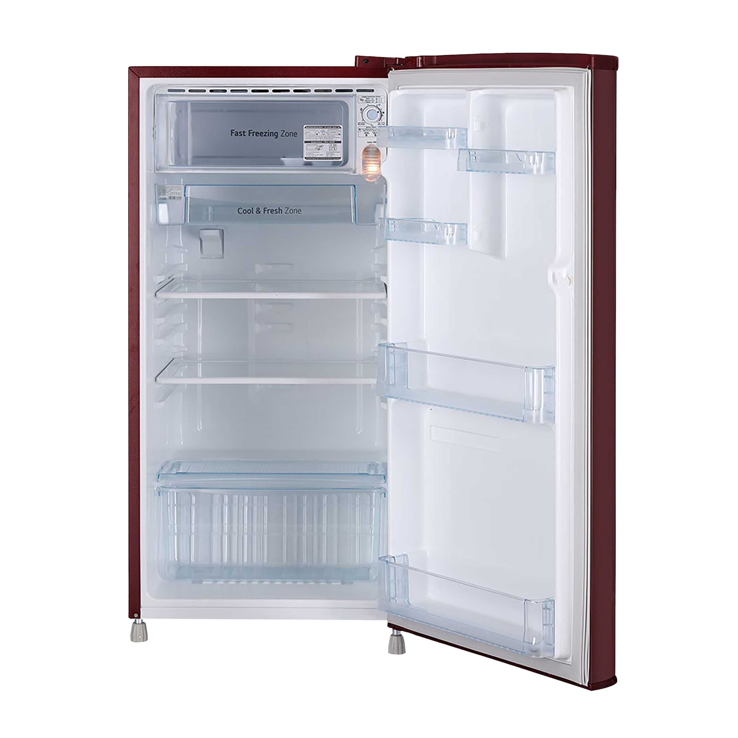LG 190 Litres 1 Star Direct Cool Single Door Refrigerator with Stabilizer Free Operation (GL-B199ORGB, Ruby Glow) LG 190 Litres 1 Star Direct Cool Single Door Refrigerator with Stabilizer Free Operation (GL-B199ORGB, Ruby Glow)_6