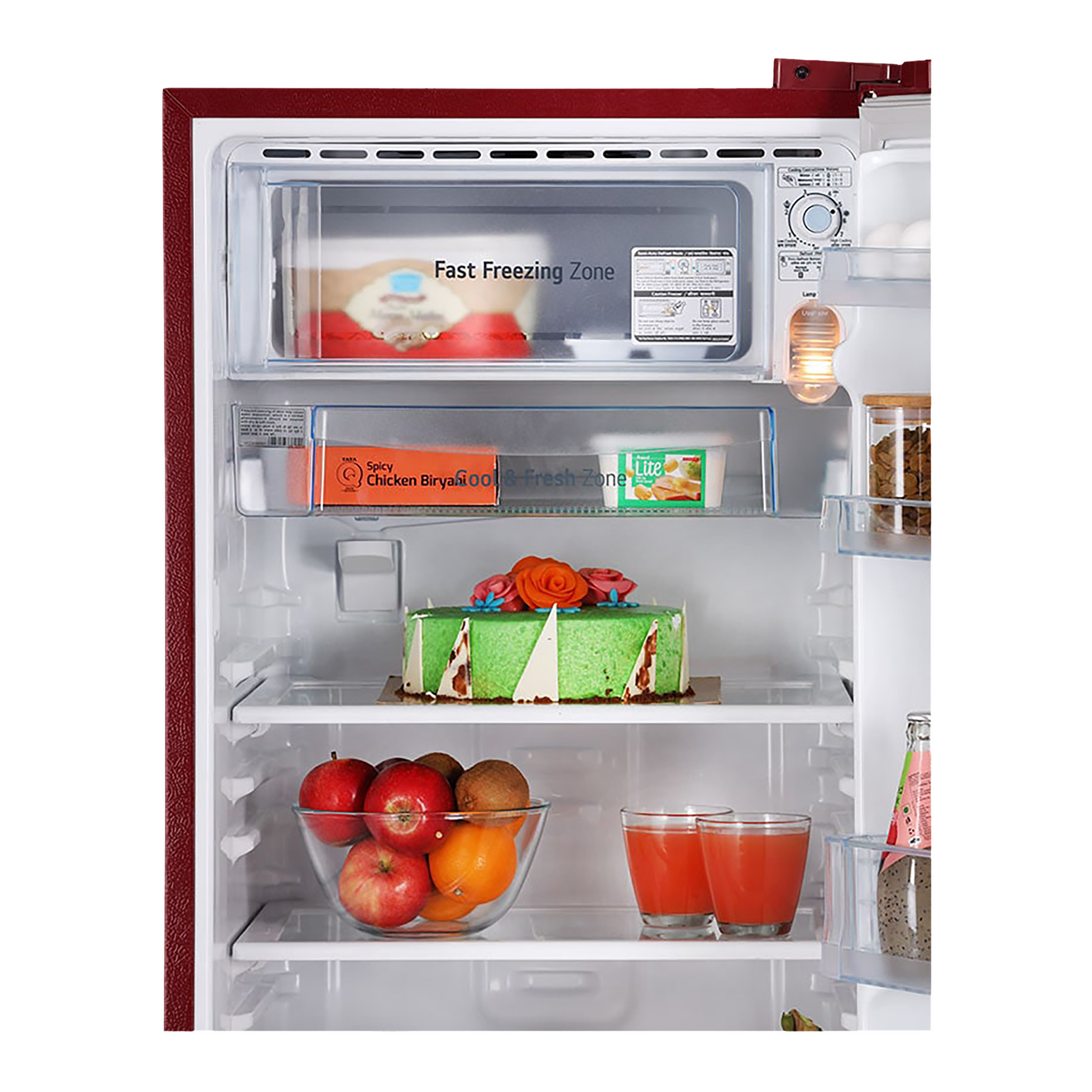 LG 190 Litres 1 Star Direct Cool Single Door Refrigerator with Stabilizer Free Operation (GL-B199ORGB, Ruby Glow) LG 190 Litres 1 Star Direct Cool Single Door Refrigerator with Stabilizer Free Operation (GL-B199ORGB, Ruby Glow)_7