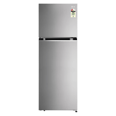 LG 322 Litres 2 Star Frost Free Double Door Convertible Refrigerator with Multi Air Flow System (GL-S342SPZY, Shiny Steel)