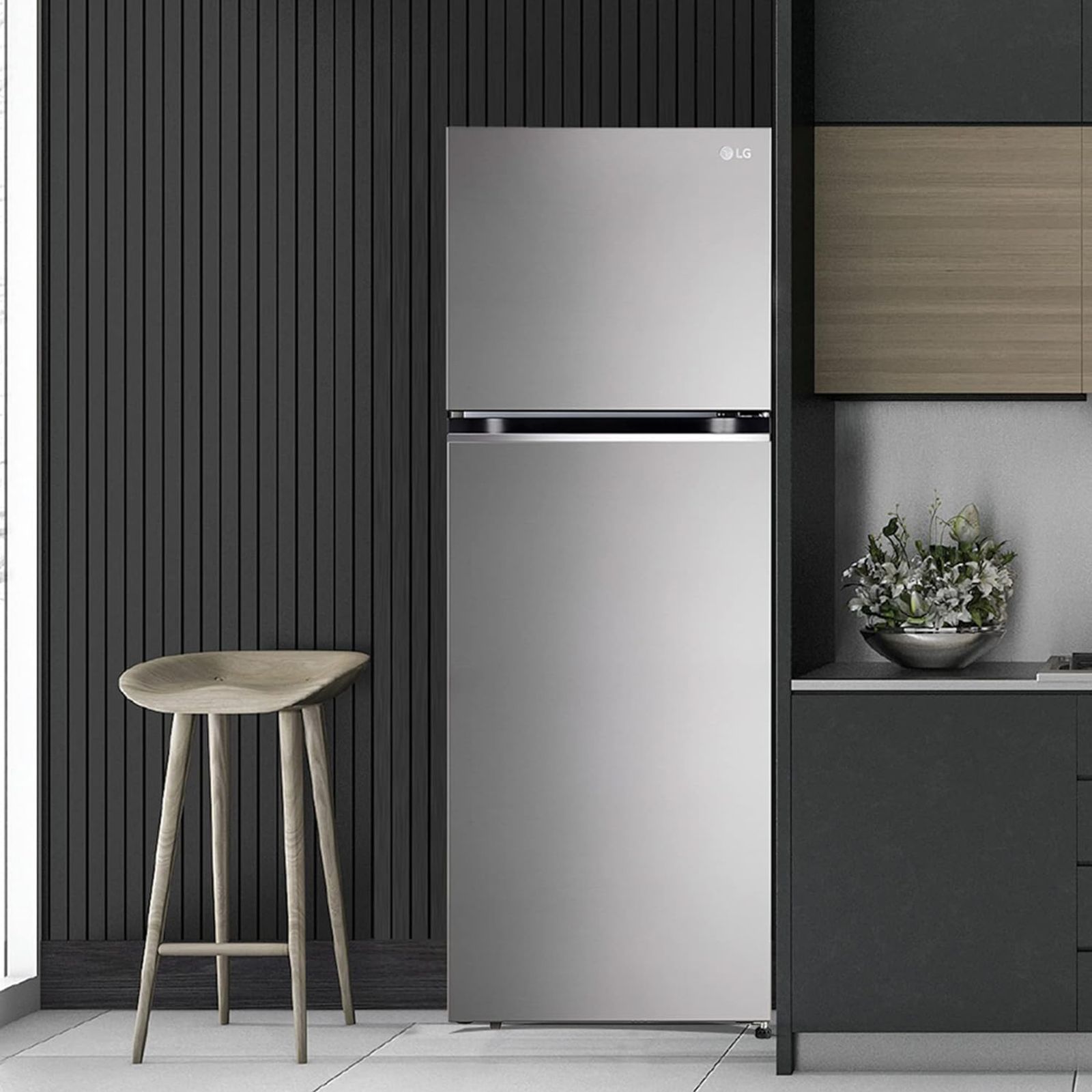 LG 322 Litres 2 Star Frost Free Double Door Convertible Refrigerator with Multi Air Flow System (GL-S342SPZY, Shiny Steel)_19