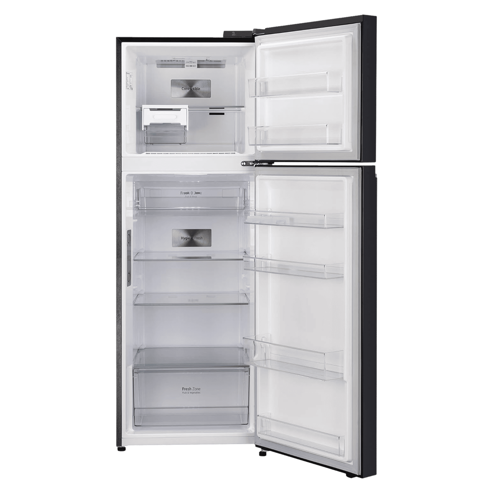 LG 322 Litres 3 Star Frost Free Double Door Smart Wi-Fi Enabled Refrigerator with Multi Air Flow System (GL-T342VESX, Ebony Sheen)_6