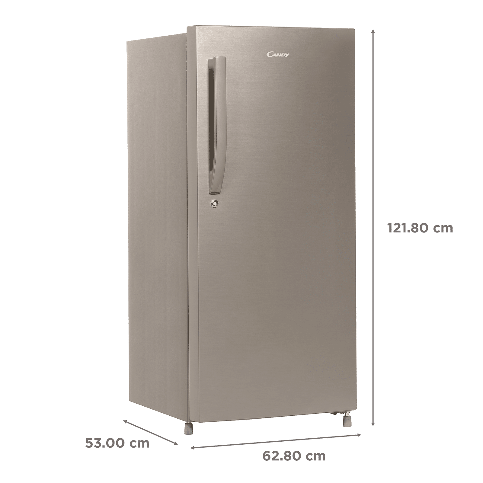 CANDY Silent Forest 195 Litres 3 Star Direct Cool Single Door Refrigerator with Diamond Edge Freezing Technology (CSD1953BS, Brushline Silver) CANDY Silent Forest 195 Litres 3 Star Direct Cool Single Door Refrigerator with Diamond Edge Freezing Technology (CSD1953BS, Brushline Silver)_3