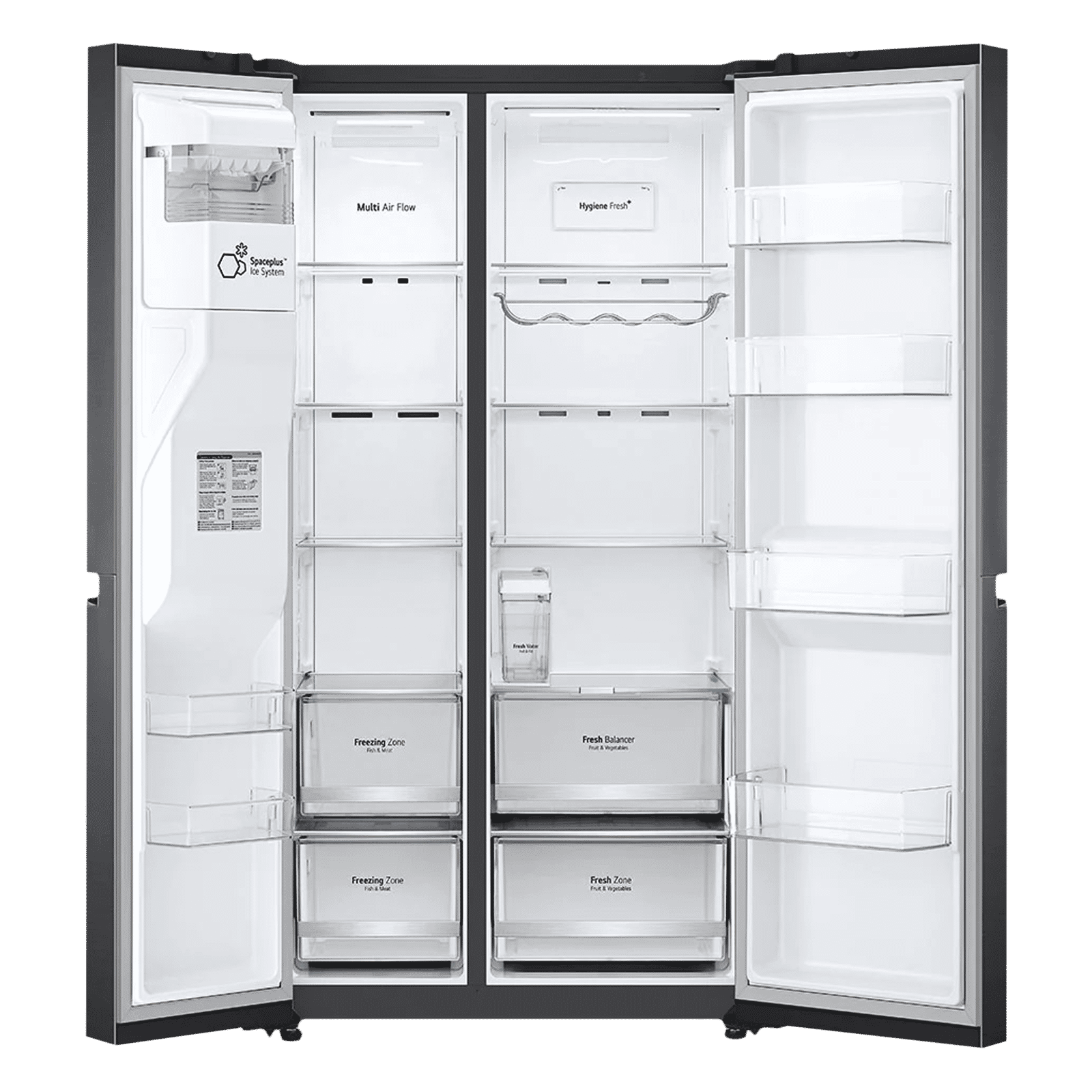 LG 635 Litres Frost Free Side by Side Door Smart Wi-Fi Enabled Refrigerator with Water & Ice Dispenser (GC-L257SL4L.APZQEB, Platinum Silver III)_6