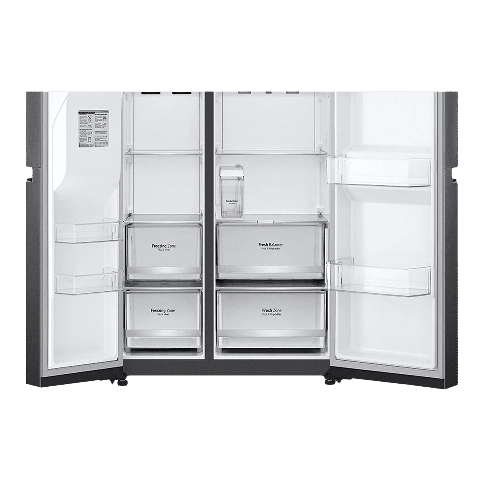 LG 635 Litres Frost Free Side by Side Door Smart Wi-Fi Enabled Refrigerator with Water & Ice Dispenser (GC-L257SL4L.APZQEB, Platinum Silver III)_7