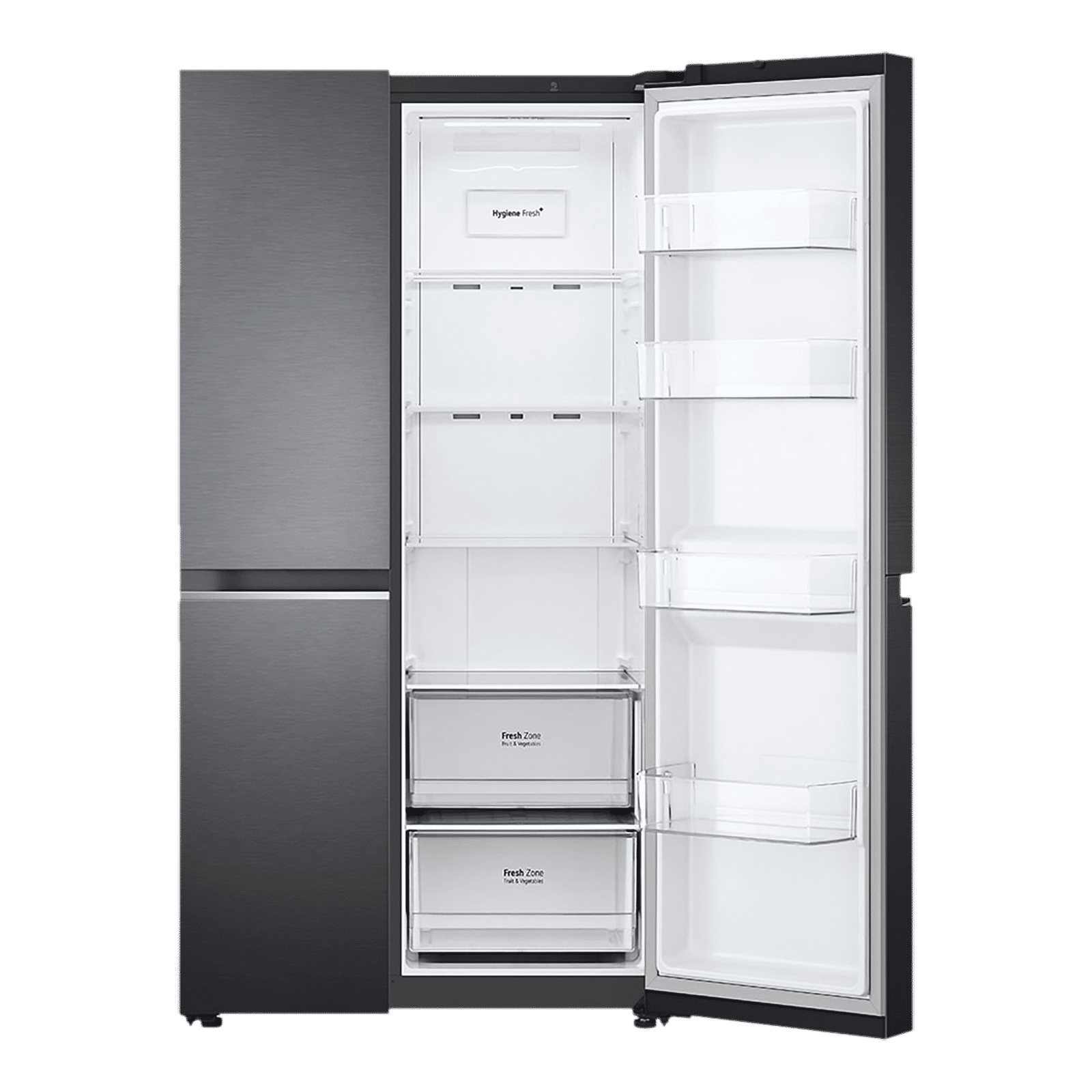 LG 694 Litres Frost Free Side by Side Refrigerator with Door Cooling Plus Technology (GC-B257SQUV.AMCQEB, Matte Black)_9