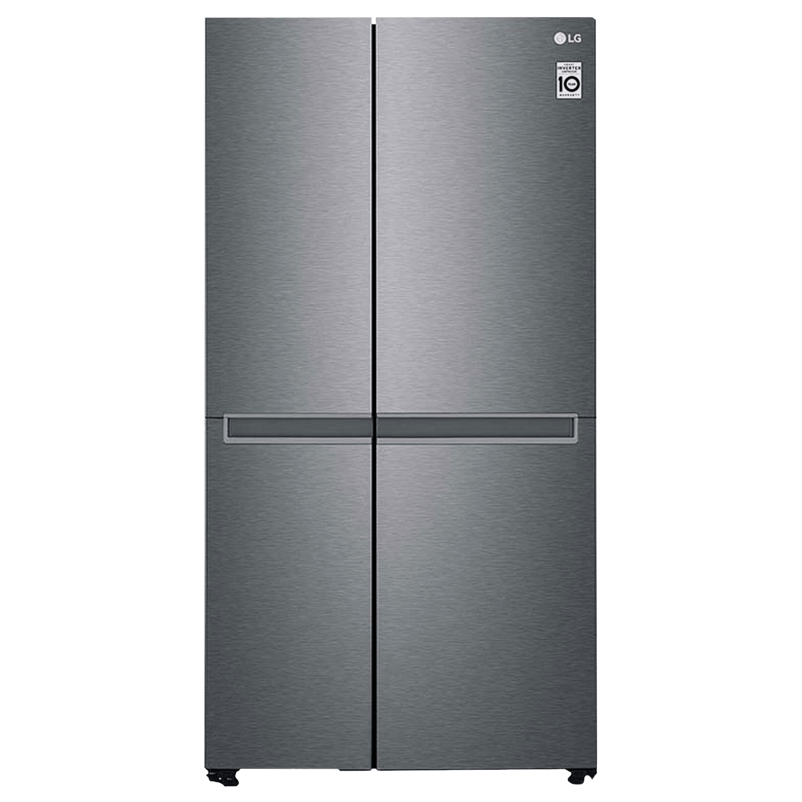 LG 688 Litres Frost Free Side by Side Refrigerator with Door Cooling Plus Technology (GC-B257KQDV.ADSQEB, Dazzle Steel)_1