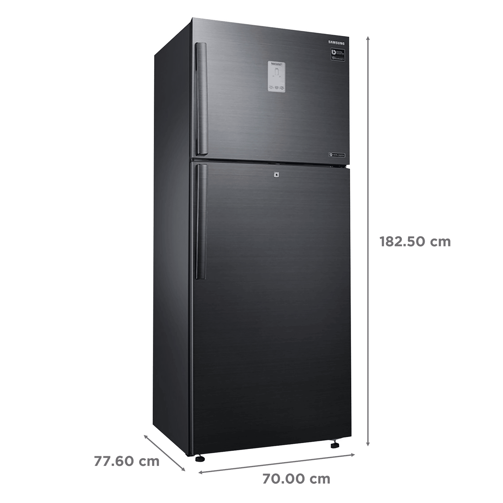 SAMSUNG 478 Litres 2 Star Frost Free Double Door Convertible Refrigerator with Coolpack 12 Hours (RT49B6338BS/TL, Black Inox)_3