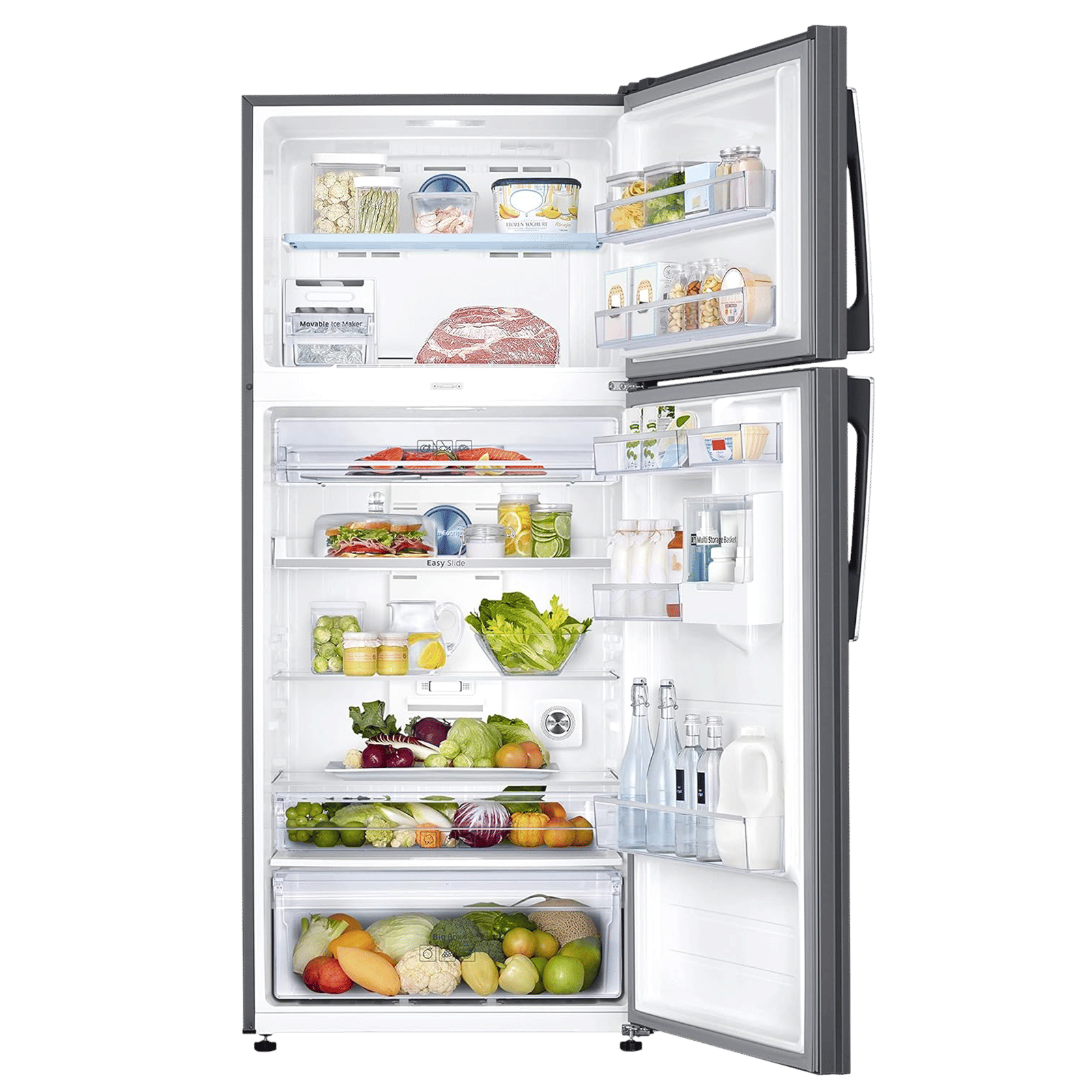 SAMSUNG 551 Litres 2 Star Frost Free Double Door Convertible Refrigerator with Multi Air Flow System (RT56B6378SL/TL, Real Stainless)_10