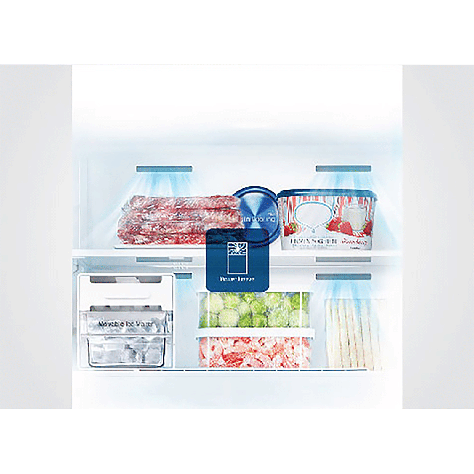 SAMSUNG 551 Litres 2 Star Frost Free Double Door Convertible Refrigerator with Multi Air Flow System (RT56B6378SL/TL, Real Stainless)_12