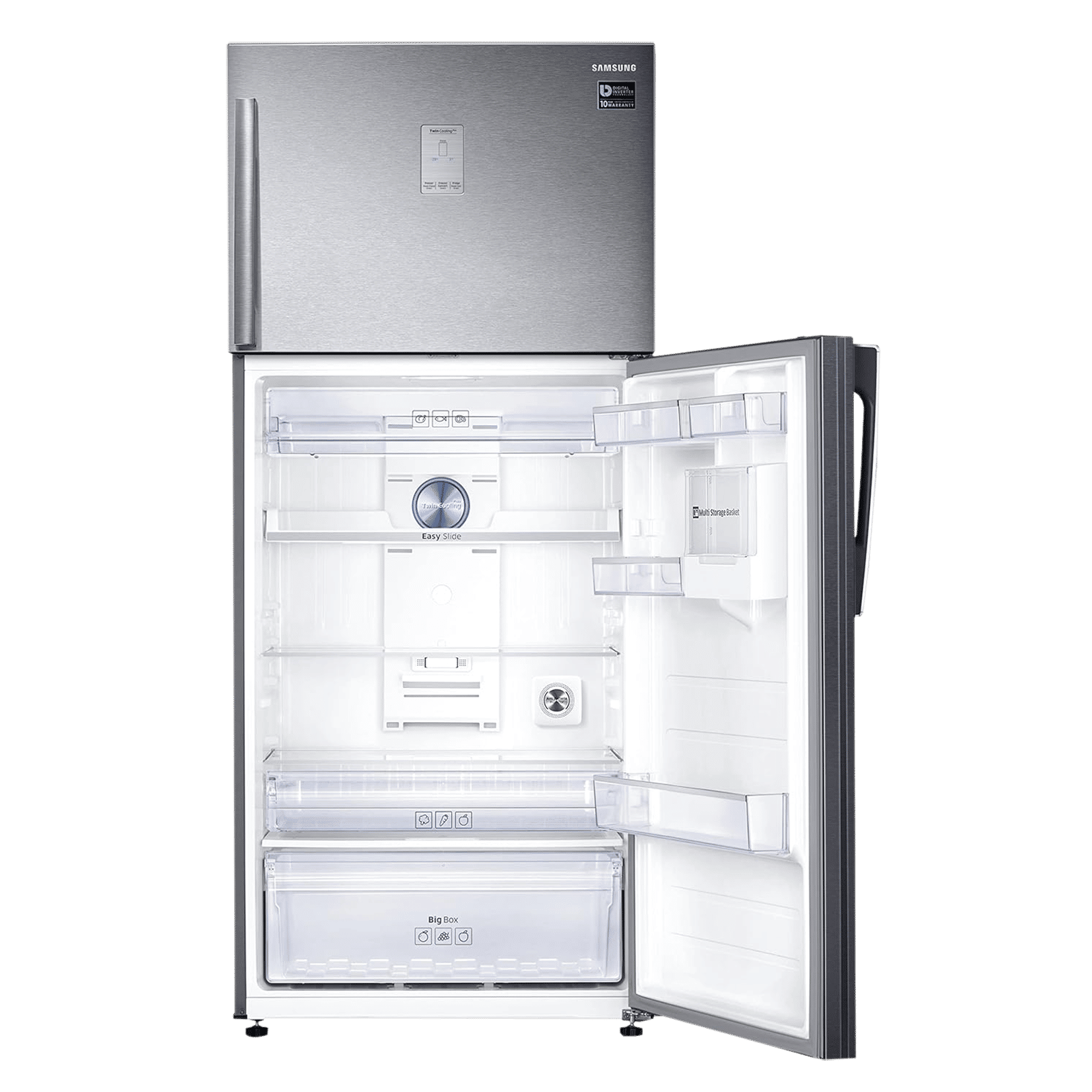 SAMSUNG 551 Litres 2 Star Frost Free Double Door Convertible Refrigerator with Multi Air Flow System (RT56B6378SL/TL, Real Stainless)_15