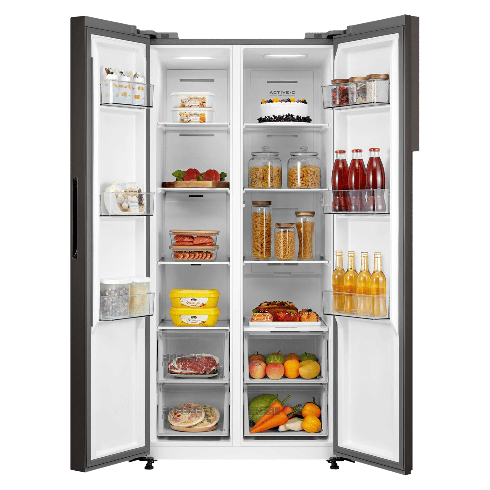 Midea 482 Litres Frost Free Side by Side Refrigerator with Multi Air Flow System (MDRS619FGG28AIND, Black Jazz) Midea 482 Litres Frost Free Side by Side Refrigerator with Multi Air Flow System (MDRS619FGG28AIND, Black Jazz)_5