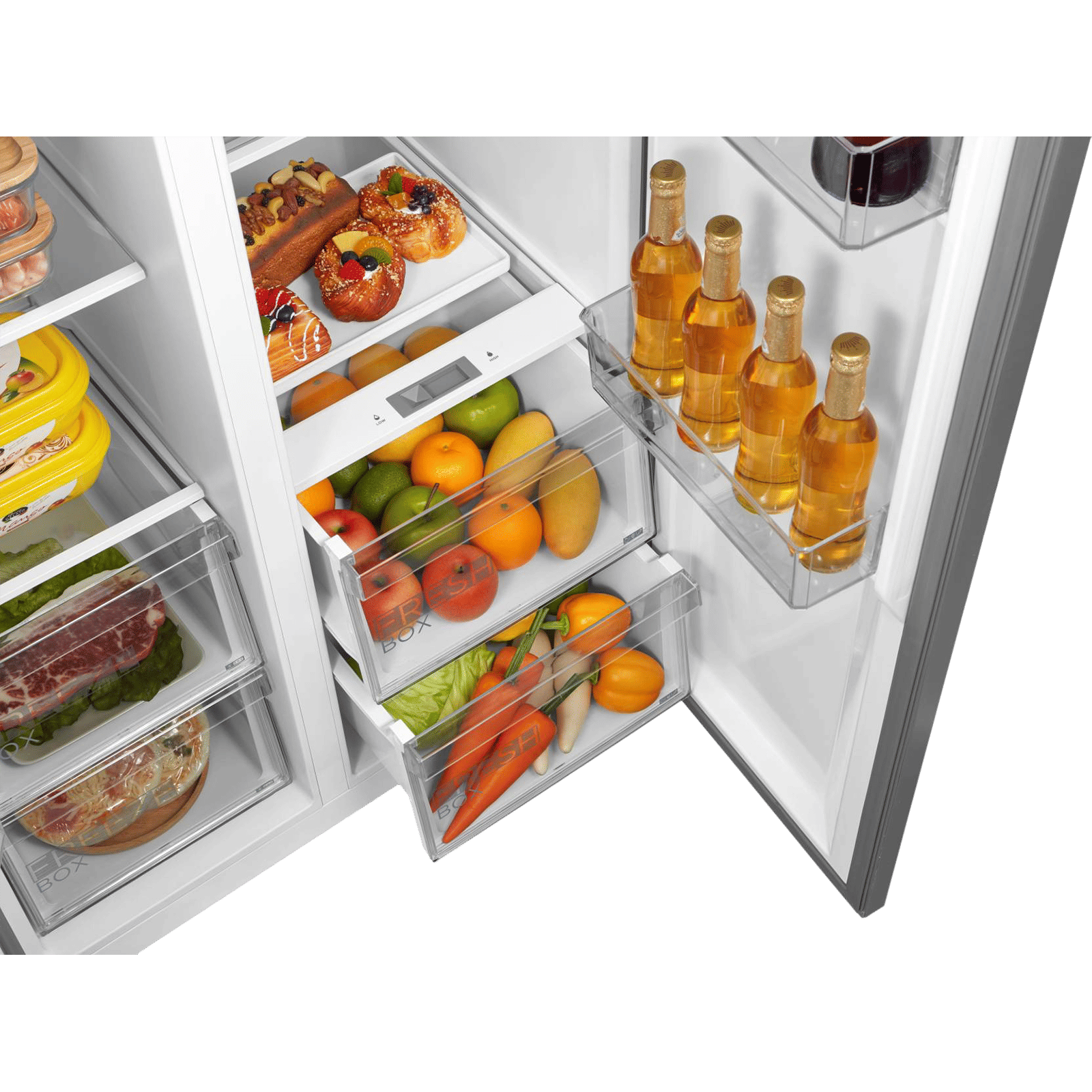 Midea 482 Litres Frost Free Side by Side Refrigerator with Multi Air Flow System (MDRS619FGG28AIND, Black Jazz) Midea 482 Litres Frost Free Side by Side Refrigerator with Multi Air Flow System (MDRS619FGG28AIND, Black Jazz)_8