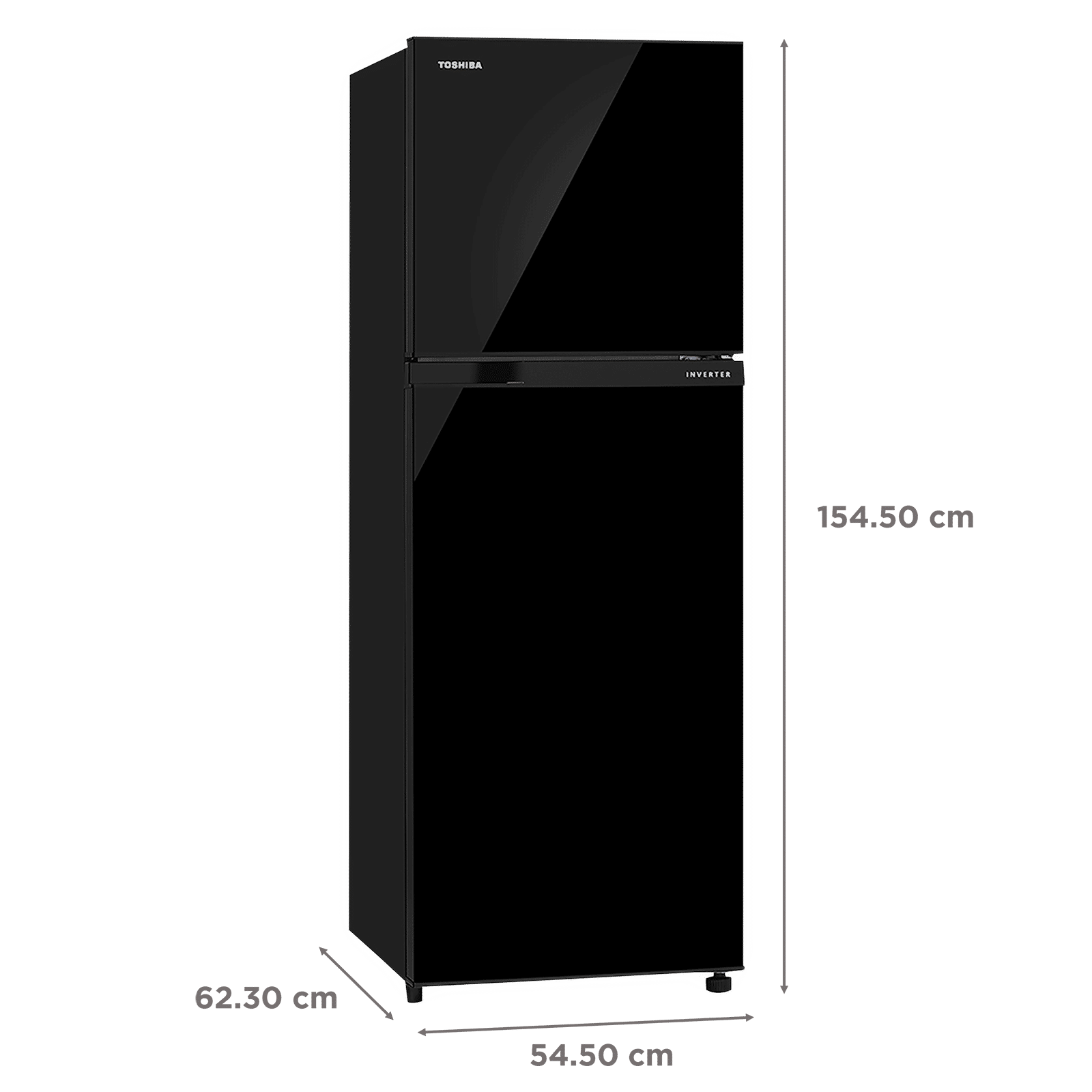 TOSHIBA 252 Litres 2 Star Frost Free Double Door Refrigerator with AG+ Bio Deodorizer (GR-RT302WE-PMI, Black Uniglass) TOSHIBA 252 Litres 2 Star Frost Free Double Door Refrigerator with AG+ Bio Deodorizer (GR-RT302WE-PMI, Black Uniglass)_3