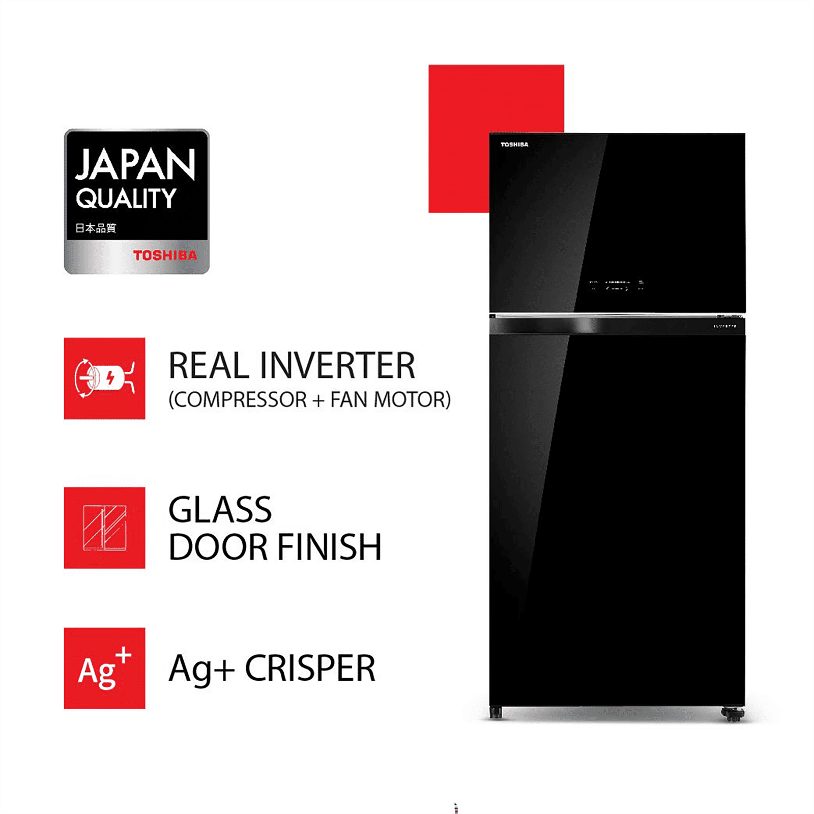 TOSHIBA 661 Litres 2 Star Frost Free Double Door Refrigerator with Automatic Ice Maker (GR-AG66INA, Black Glass) TOSHIBA 661 Litres 2 Star Frost Free Double Door Refrigerator with Automatic Ice Maker (GR-AG66INA, Black Glass)_13