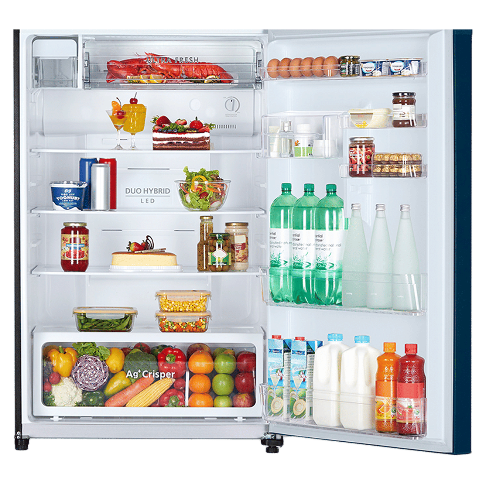 TOSHIBA 661 Litres 2 Star Frost Free Double Door Refrigerator with Automatic Ice Maker (GR-AG66INA, Gradiation Blue Glass)_7