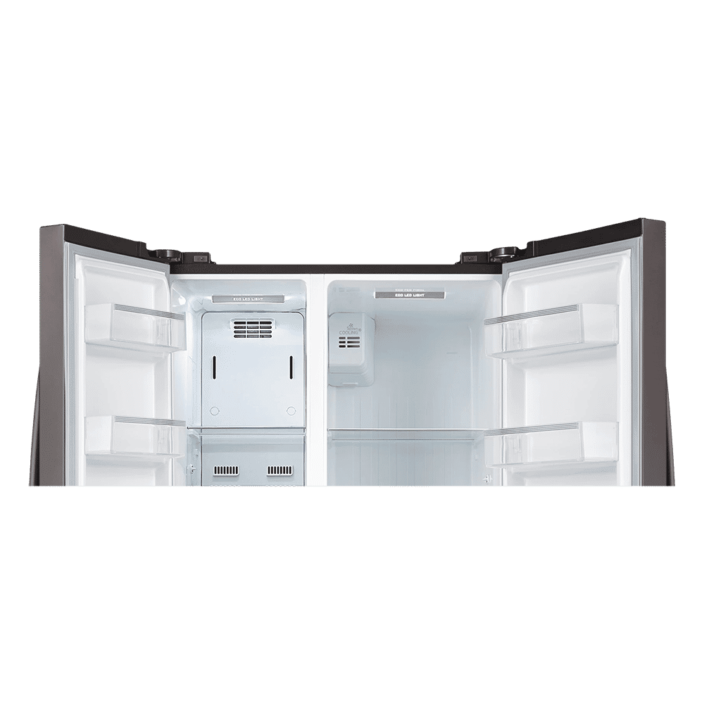 TOSHIBA 587 Litres Frost Free Side by Side Refrigerator with Quick Air Cooling System (GR-RS530WE-PMI, Fine Stainless Steel)_10