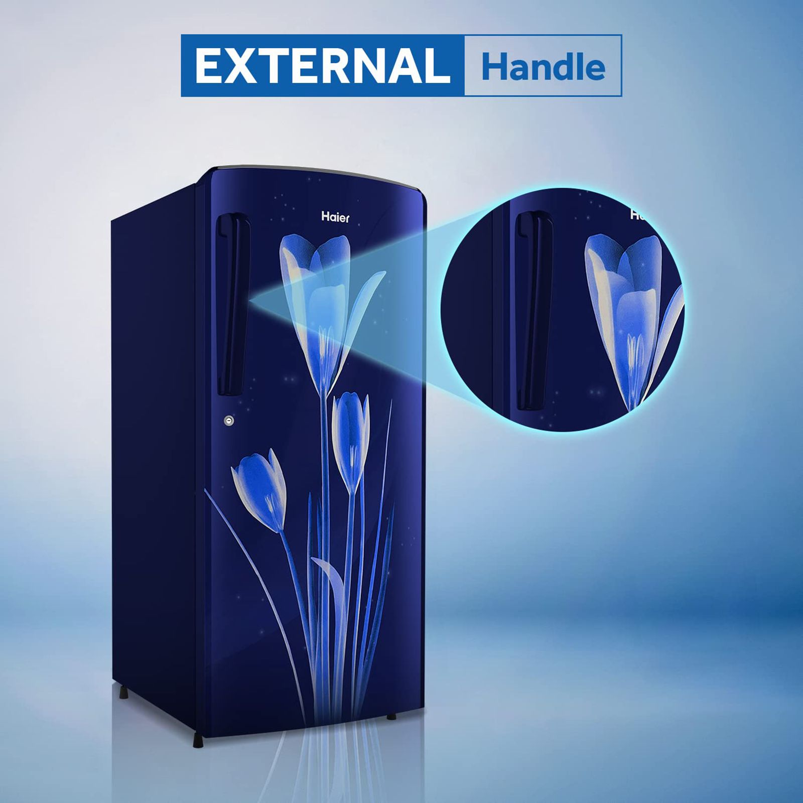 Haier 182 Liters 2 Star Direct Cool Single Door Refrigerator with Stabilizer Free Operation (HED-18BML, Marine Lily) Haier 182 Liters 2 Star Direct Cool Single Door Refrigerator with Stabilizer Free Operation (HED-18BML, Marine Lily)_11