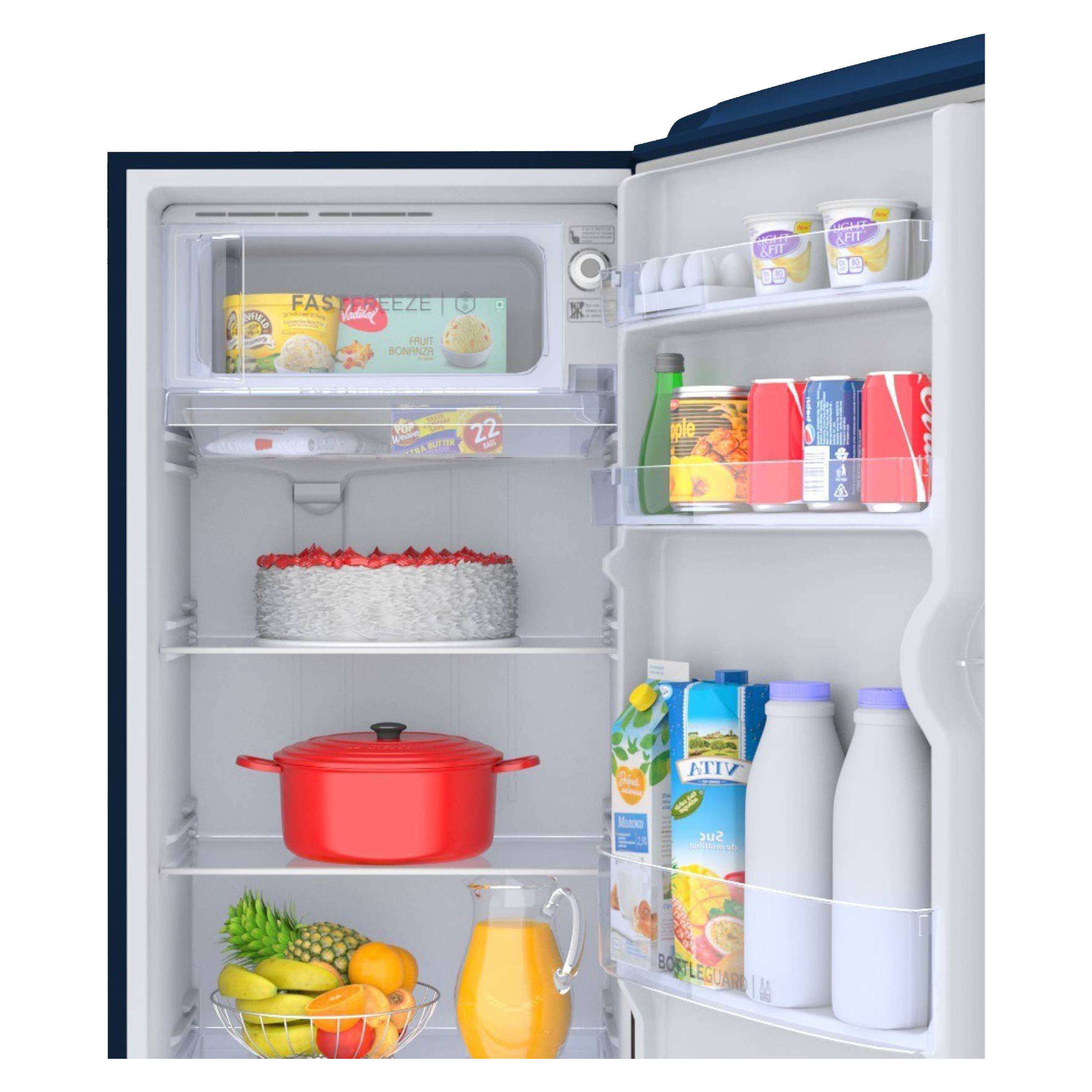 Haier 182 Liters 2 Star Direct Cool Single Door Refrigerator with Stabilizer Free Operation (HED-18BML, Marine Lily) Haier 182 Liters 2 Star Direct Cool Single Door Refrigerator with Stabilizer Free Operation (HED-18BML, Marine Lily)_7