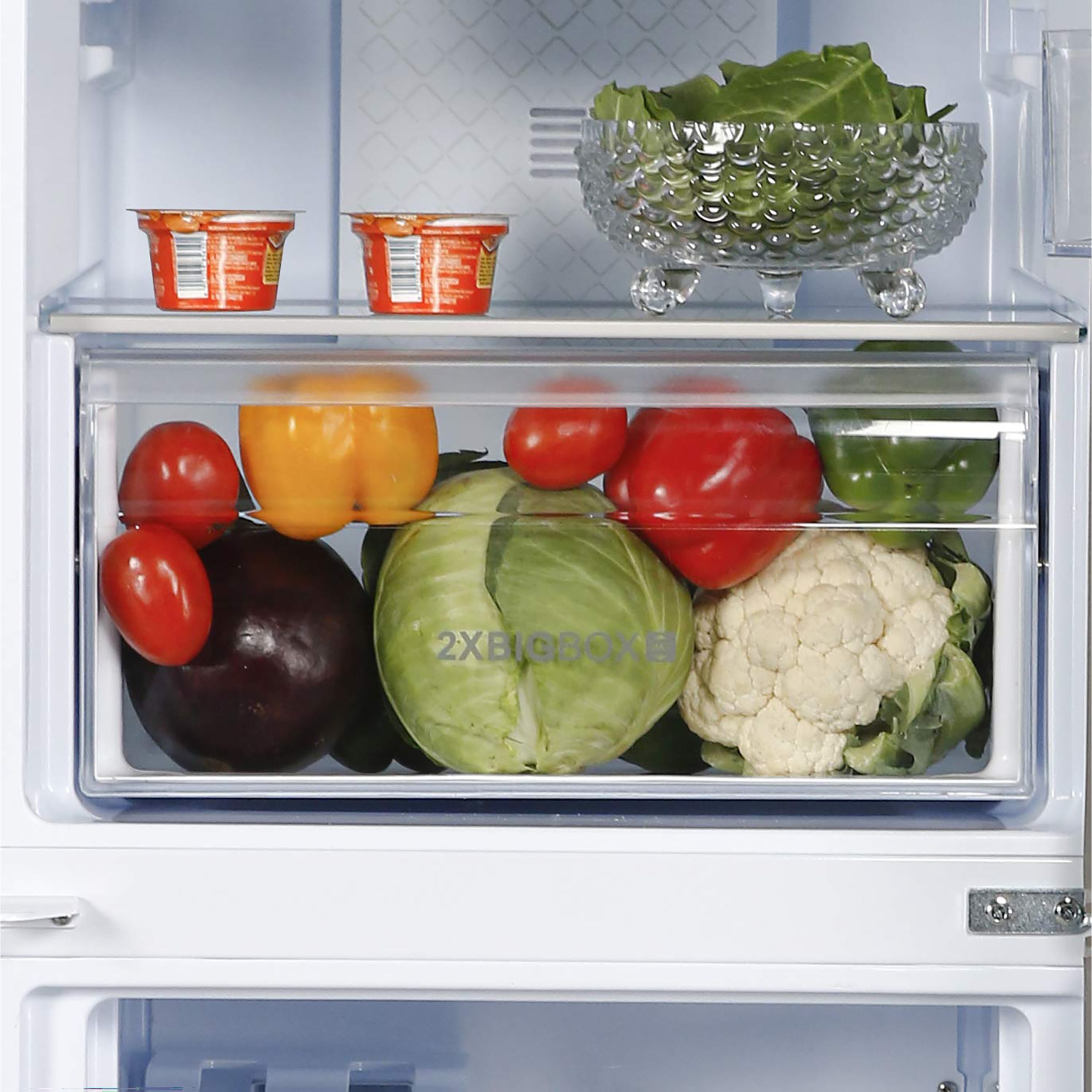 Haier 256 Litres 2 Star Frost Free Double Door Bottom Mount Convertible Refrigerator with Turbo Icing Technology (HEB-25TGS, Moon Silver)_7
