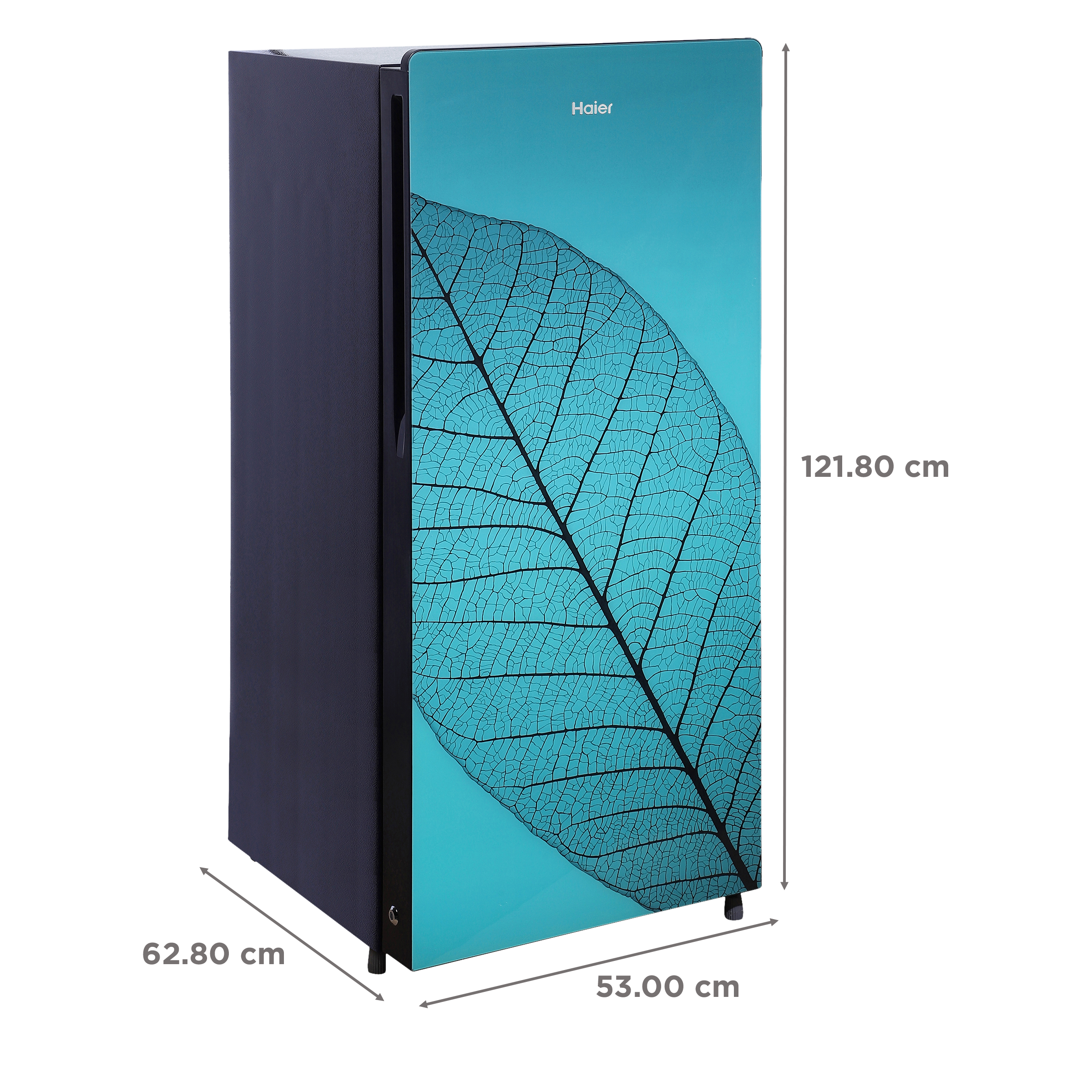 Haier 195 Litres 4 Star Direct Cool Single Door Refrigerator with Stabilizer Free Operation (HRD-1954CHG-E, HolyLeaf Glass) Haier 195 Litres 4 Star Direct Cool Single Door Refrigerator with Stabilizer Free Operation (HRD-1954CHG-E, HolyLeaf Glass)_3