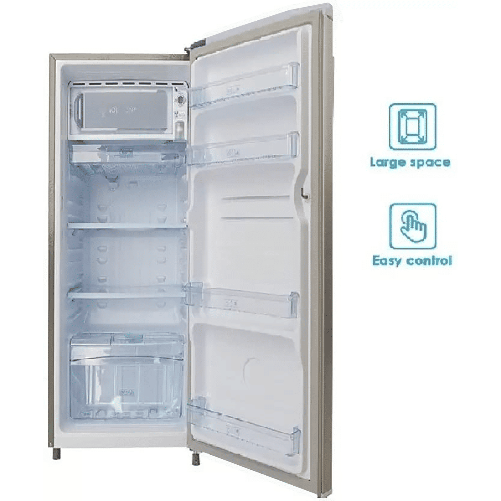 Candy 225 Liters 2 Star Direct Cool Single Door Refrigerator with Turbo Icing Technology (CSD2252MS, Moon Silver)_15