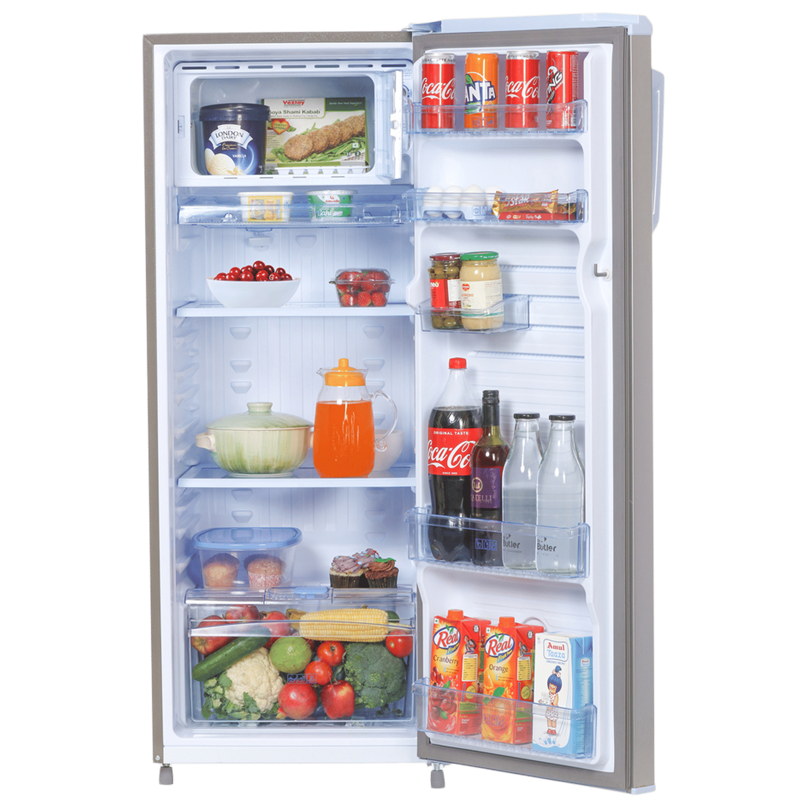 Candy 225 Liters 2 Star Direct Cool Single Door Refrigerator with Turbo Icing Technology (CSD2252MS, Moon Silver)_5